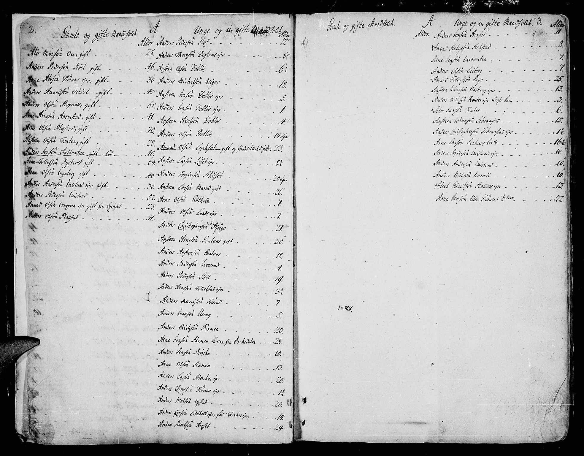 Vang prestekontor, Hedmark, SAH/PREST-008/H/Ha/Haa/L0005: Parish register (official) no. 5, 1732-1809, p. 2-3