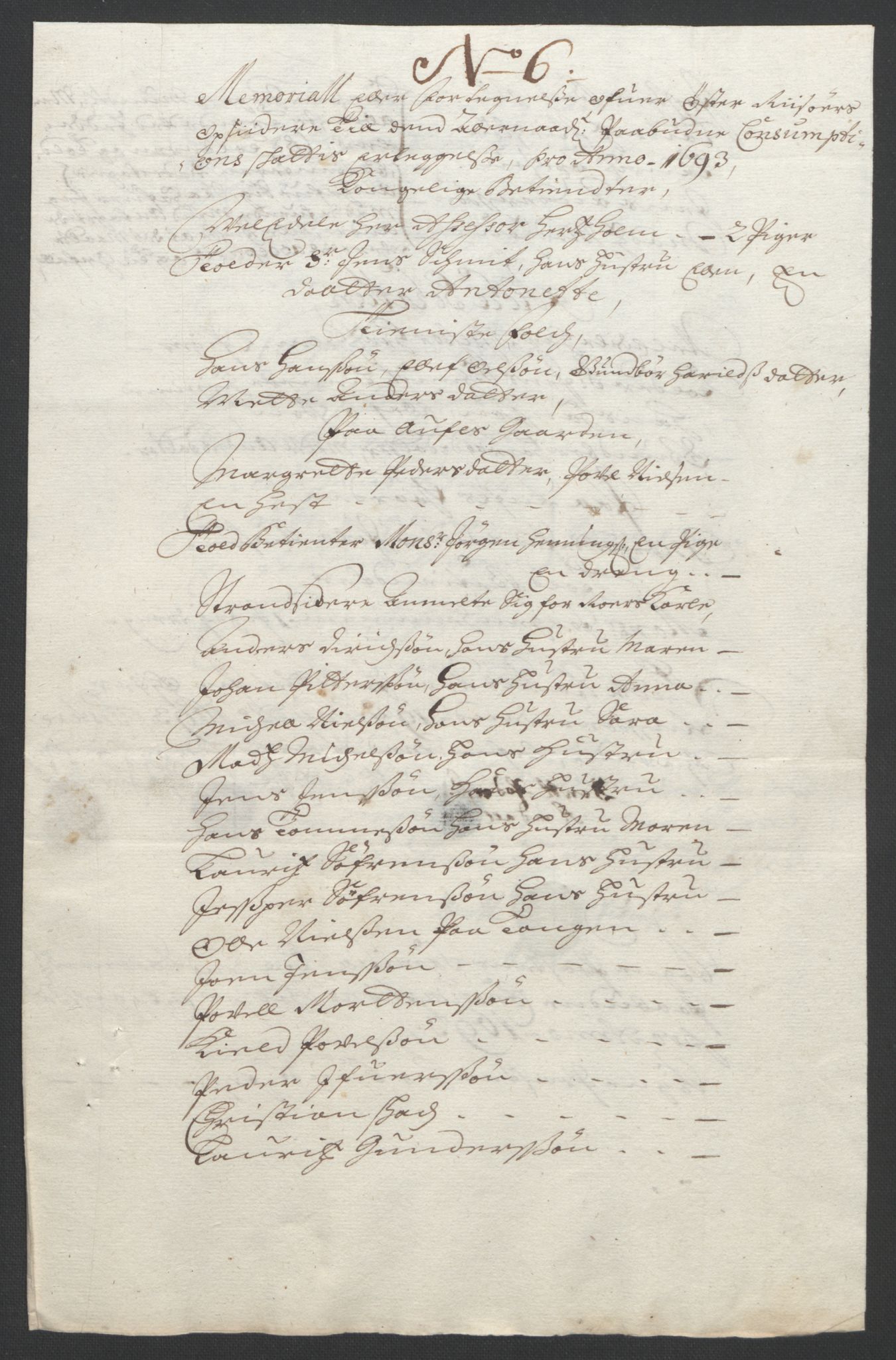 Rentekammeret inntil 1814, Reviderte regnskaper, Fogderegnskap, AV/RA-EA-4092/R39/L2312: Fogderegnskap Nedenes, 1693-1695, p. 58