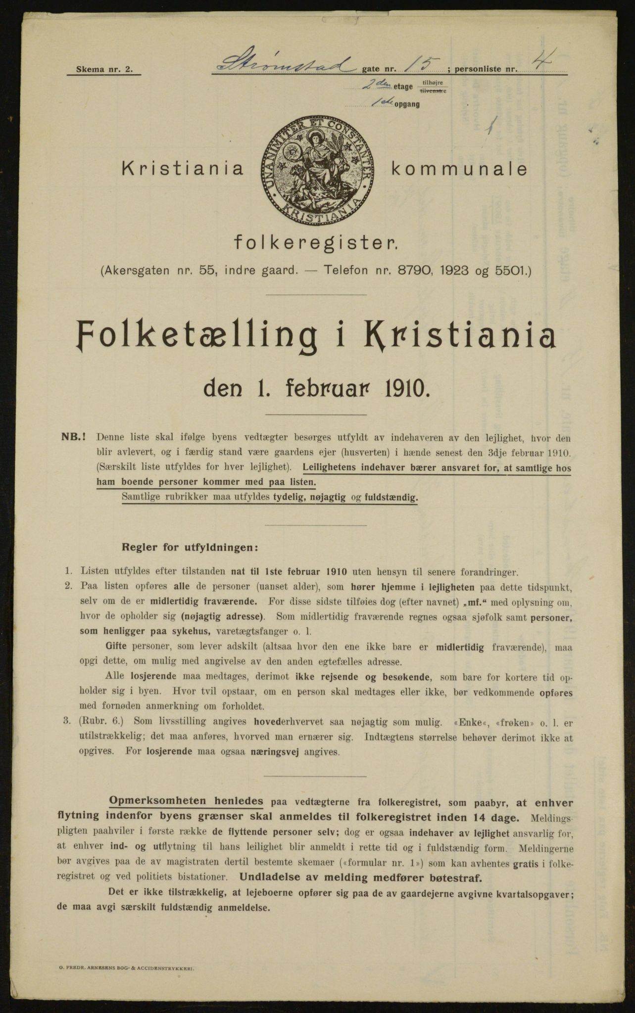 OBA, Municipal Census 1910 for Kristiania, 1910, p. 98642