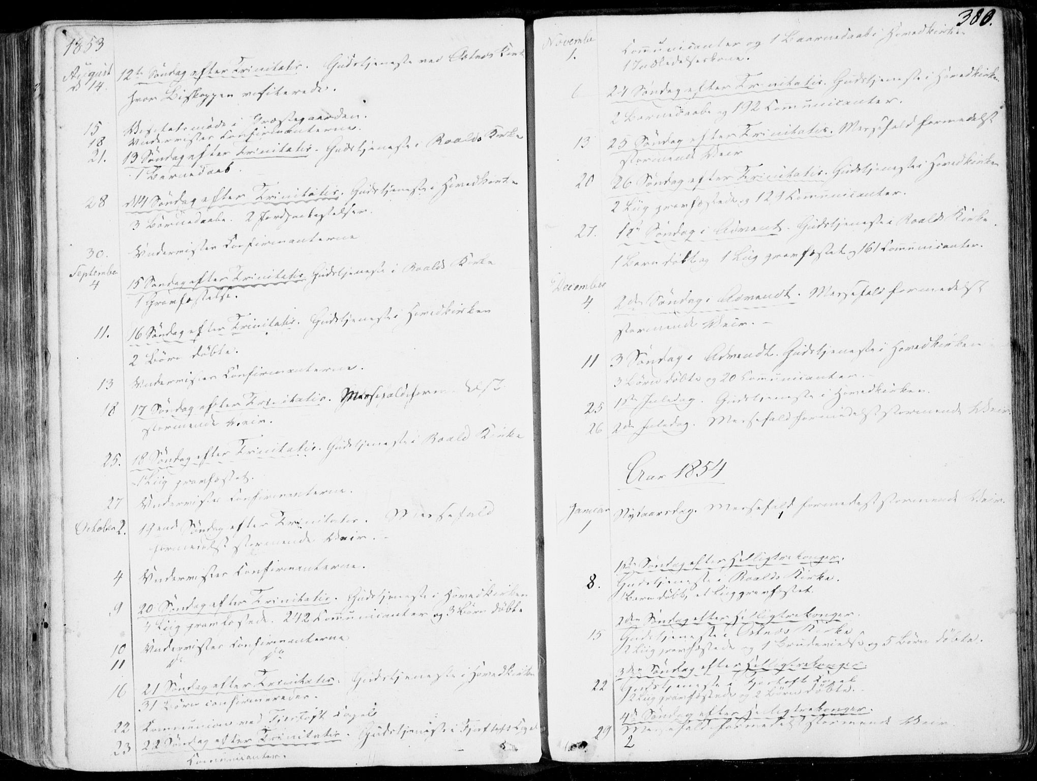 Ministerialprotokoller, klokkerbøker og fødselsregistre - Møre og Romsdal, AV/SAT-A-1454/536/L0497: Parish register (official) no. 536A06, 1845-1865, p. 380