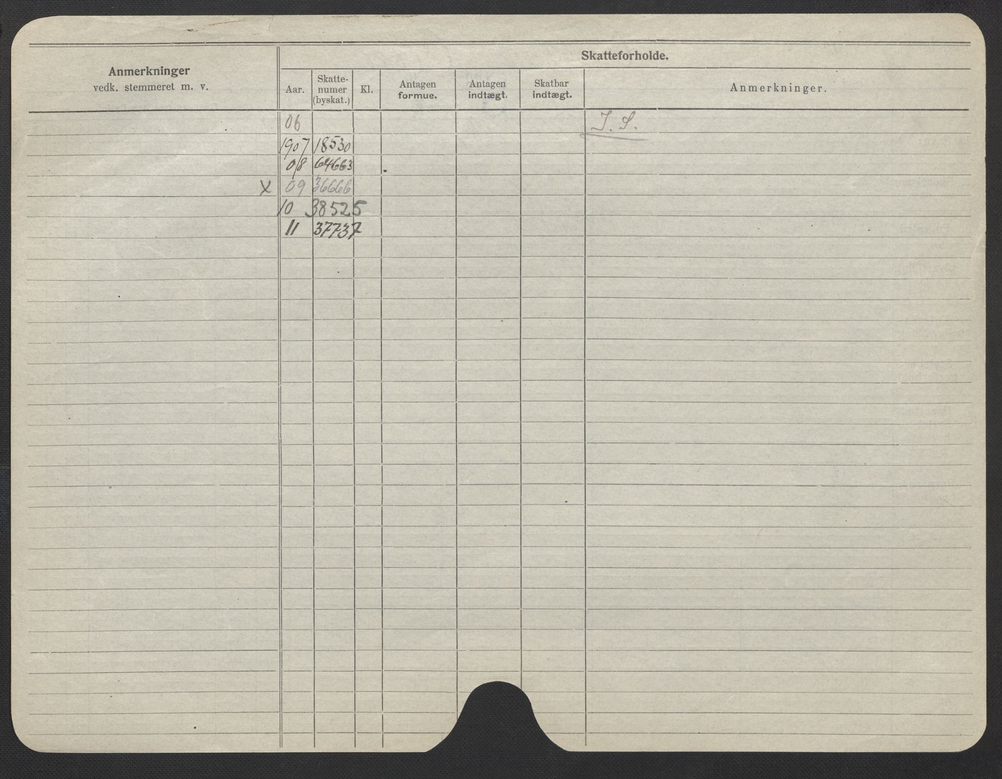 Oslo folkeregister, Registerkort, AV/SAO-A-11715/F/Fa/Fac/L0022: Kvinner, 1906-1914, p. 268b