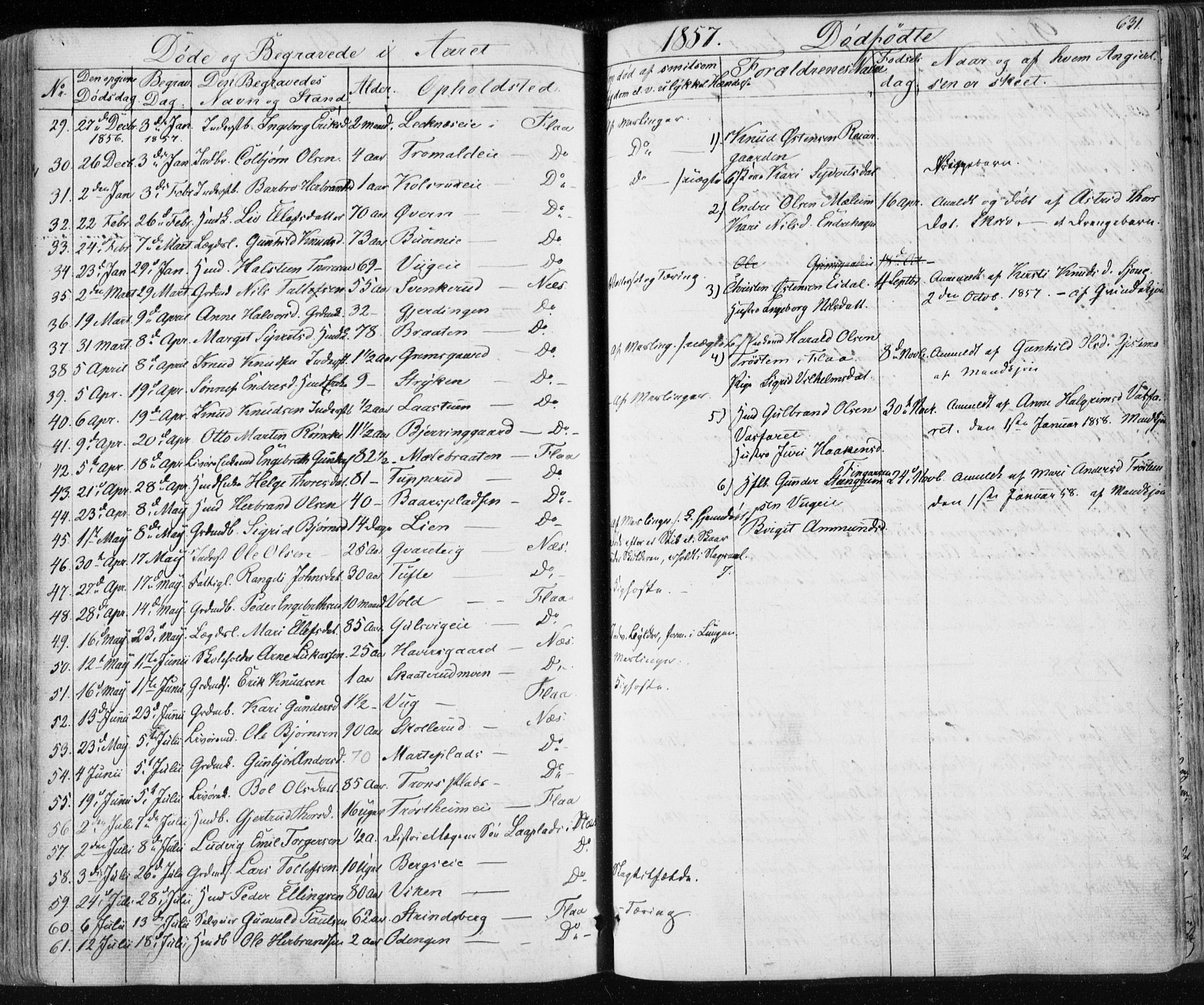 Nes kirkebøker, AV/SAKO-A-236/F/Fa/L0009: Parish register (official) no. 9, 1834-1863, p. 631