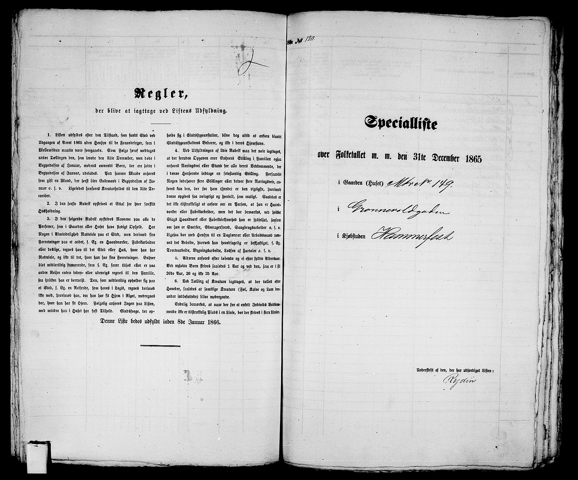 RA, 1865 census for Hammerfest/Hammerfest, 1865, p. 247