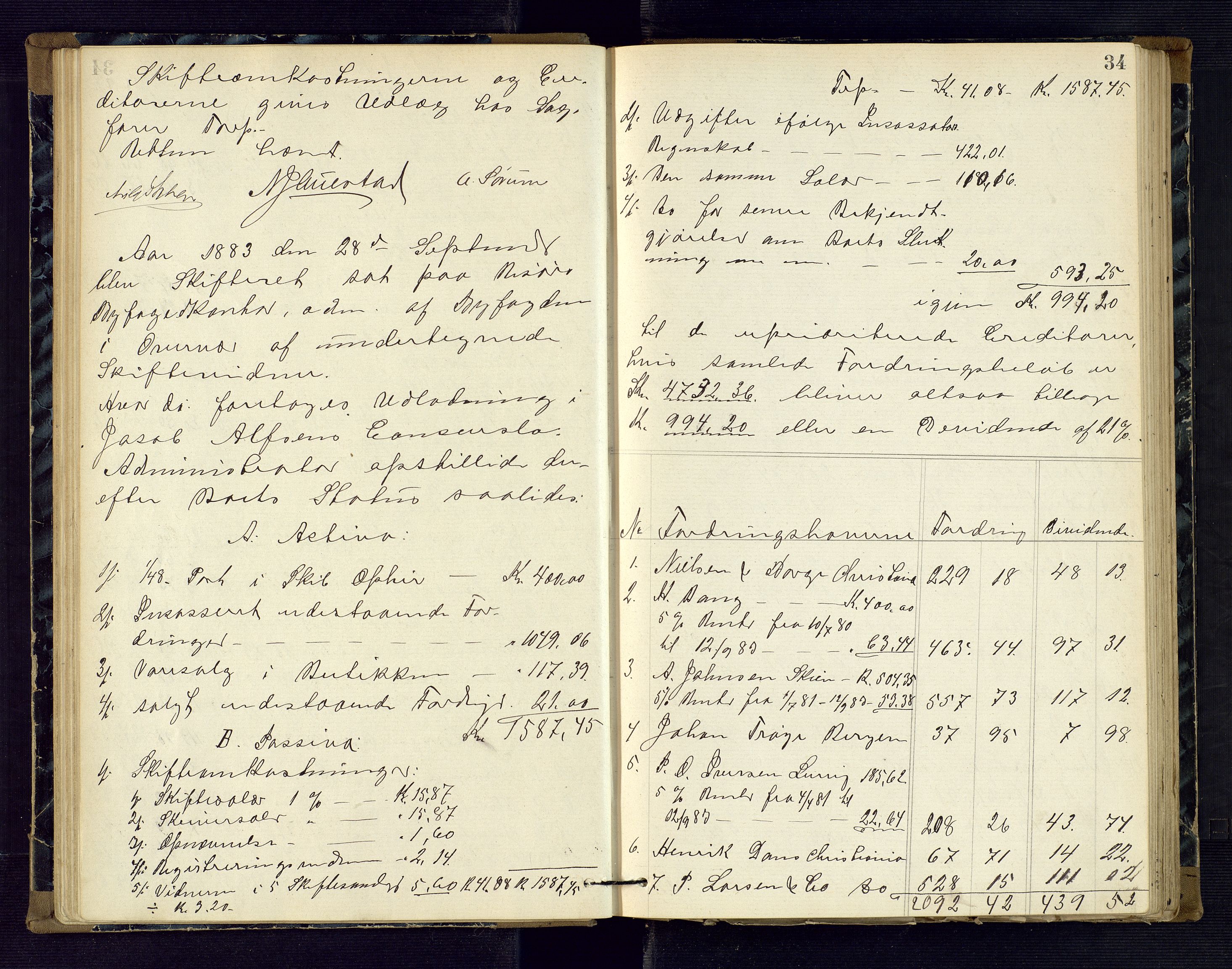 Risør byfogd, AV/SAK-1222-0005/H/Hc/L0004: Skifteprotokoll nr. 3B, 1882-1886, p. 34