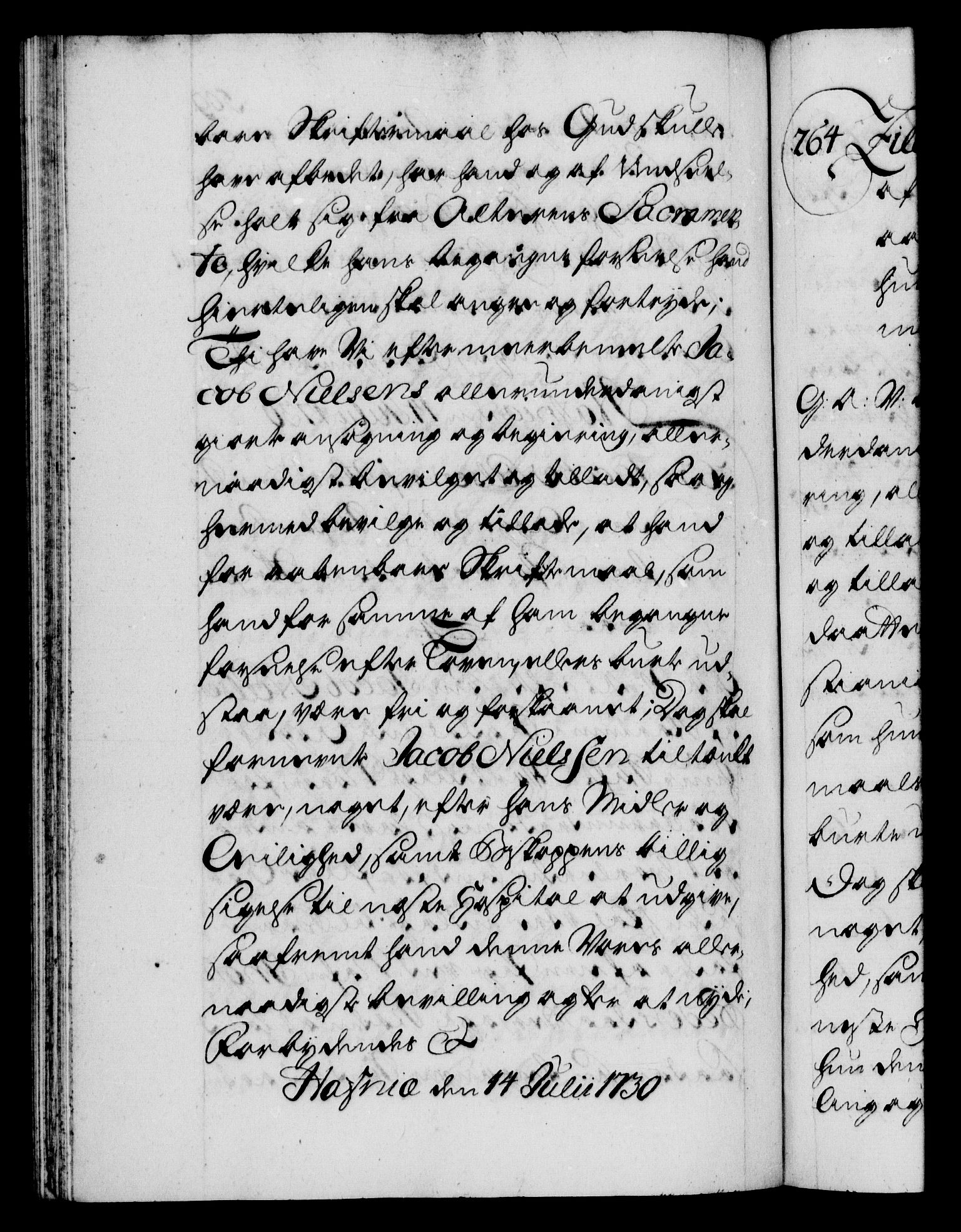 Danske Kanselli 1572-1799, AV/RA-EA-3023/F/Fc/Fca/Fcaa/L0026: Norske registre, 1729-1730, p. 509b