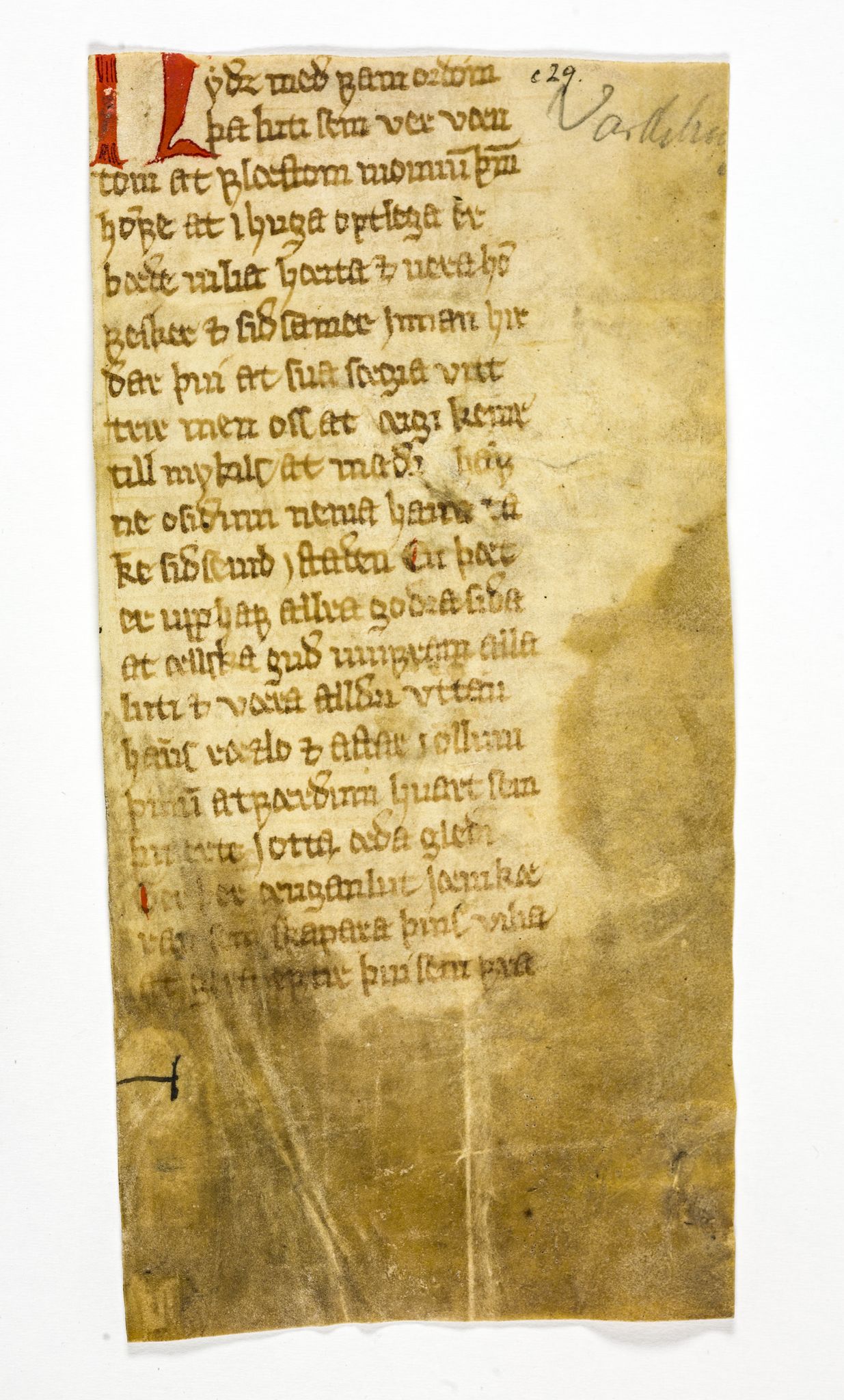 Riksarkivets diplomsamling, AV/RA-EA-5965/F26/L0003: Norrøne membranfragmenter bestand 11-30, 1100-1536, p. 197