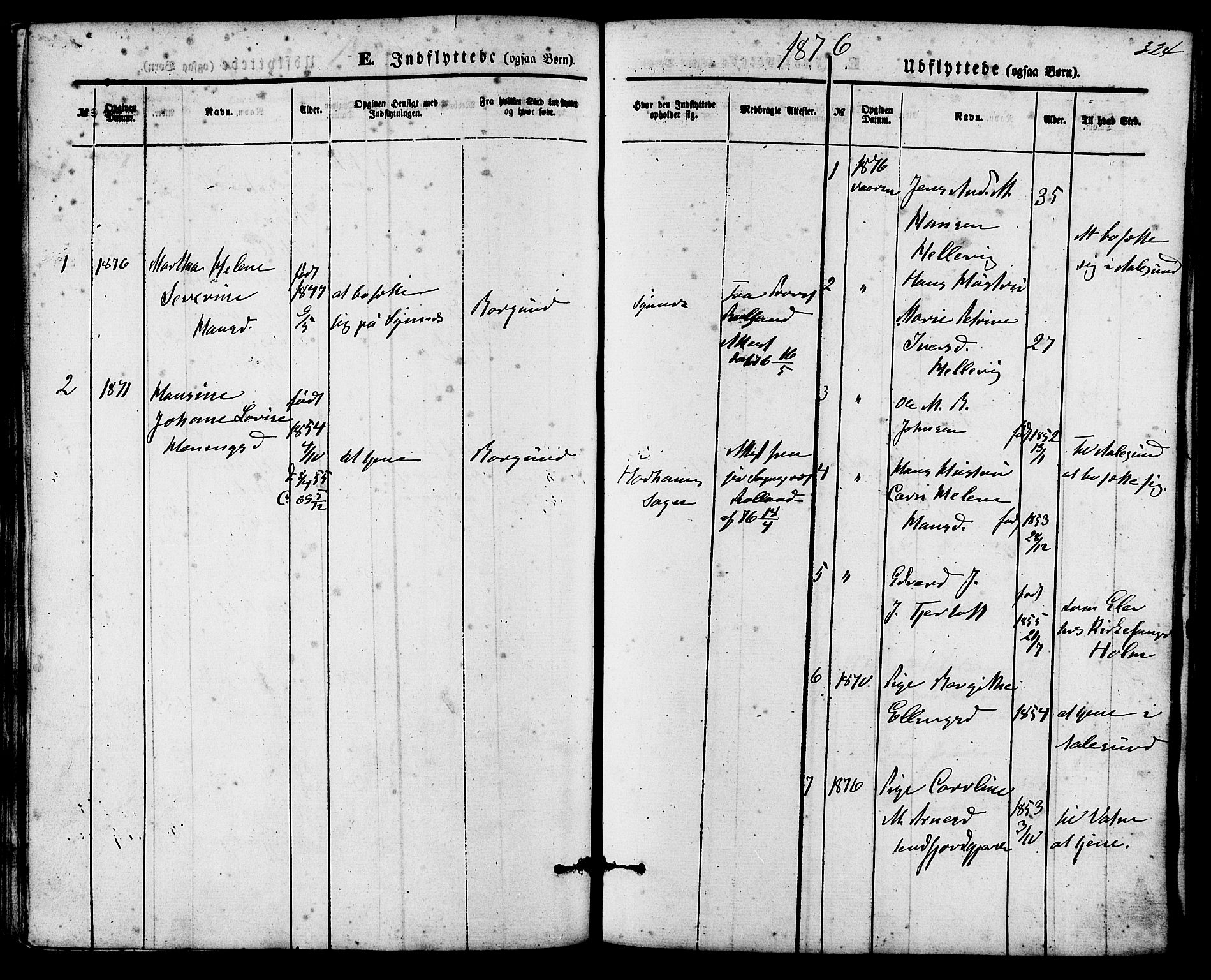 Ministerialprotokoller, klokkerbøker og fødselsregistre - Møre og Romsdal, SAT/A-1454/536/L0500: Parish register (official) no. 536A09, 1876-1889, p. 324