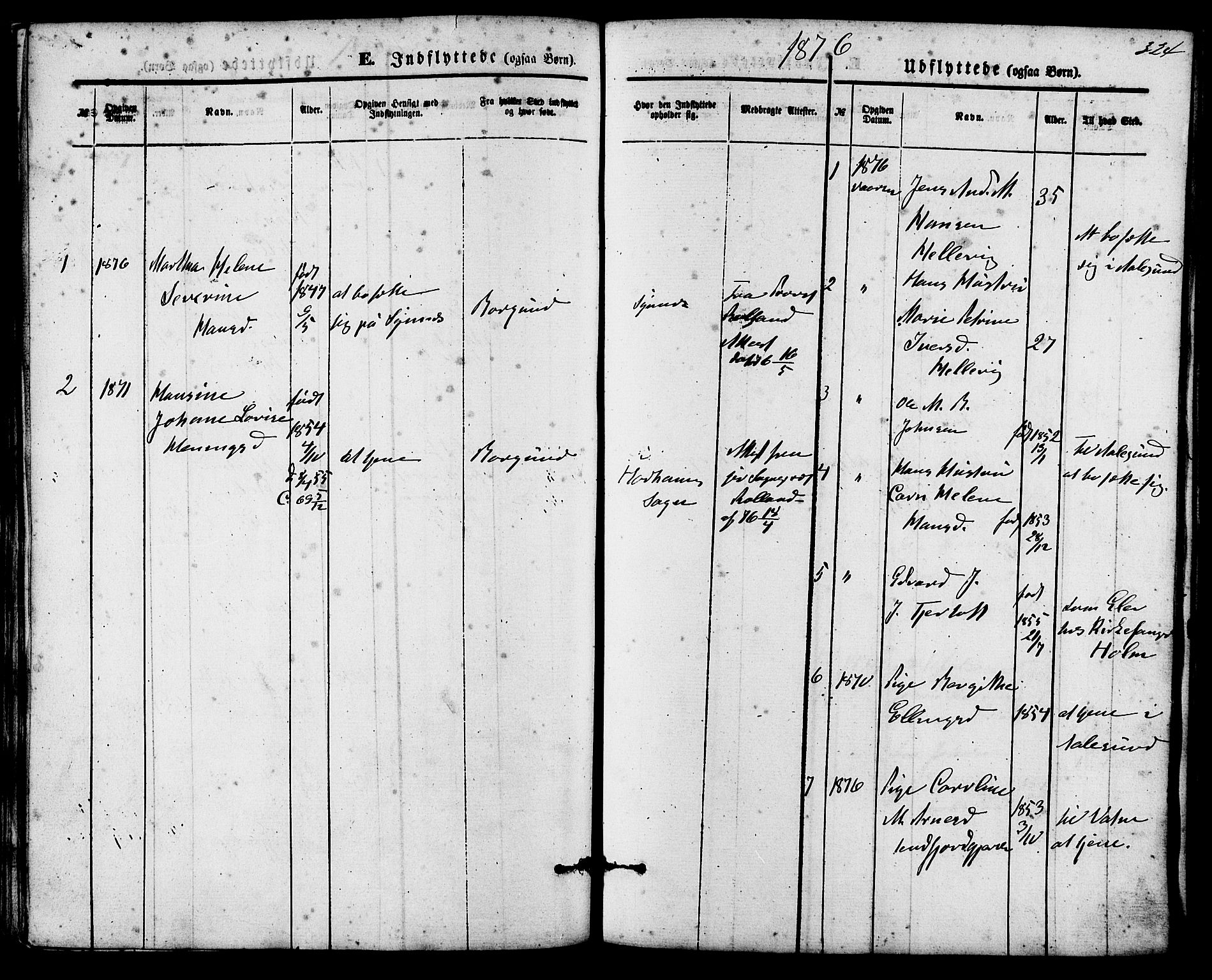 Ministerialprotokoller, klokkerbøker og fødselsregistre - Møre og Romsdal, AV/SAT-A-1454/536/L0500: Parish register (official) no. 536A09, 1876-1889, p. 324