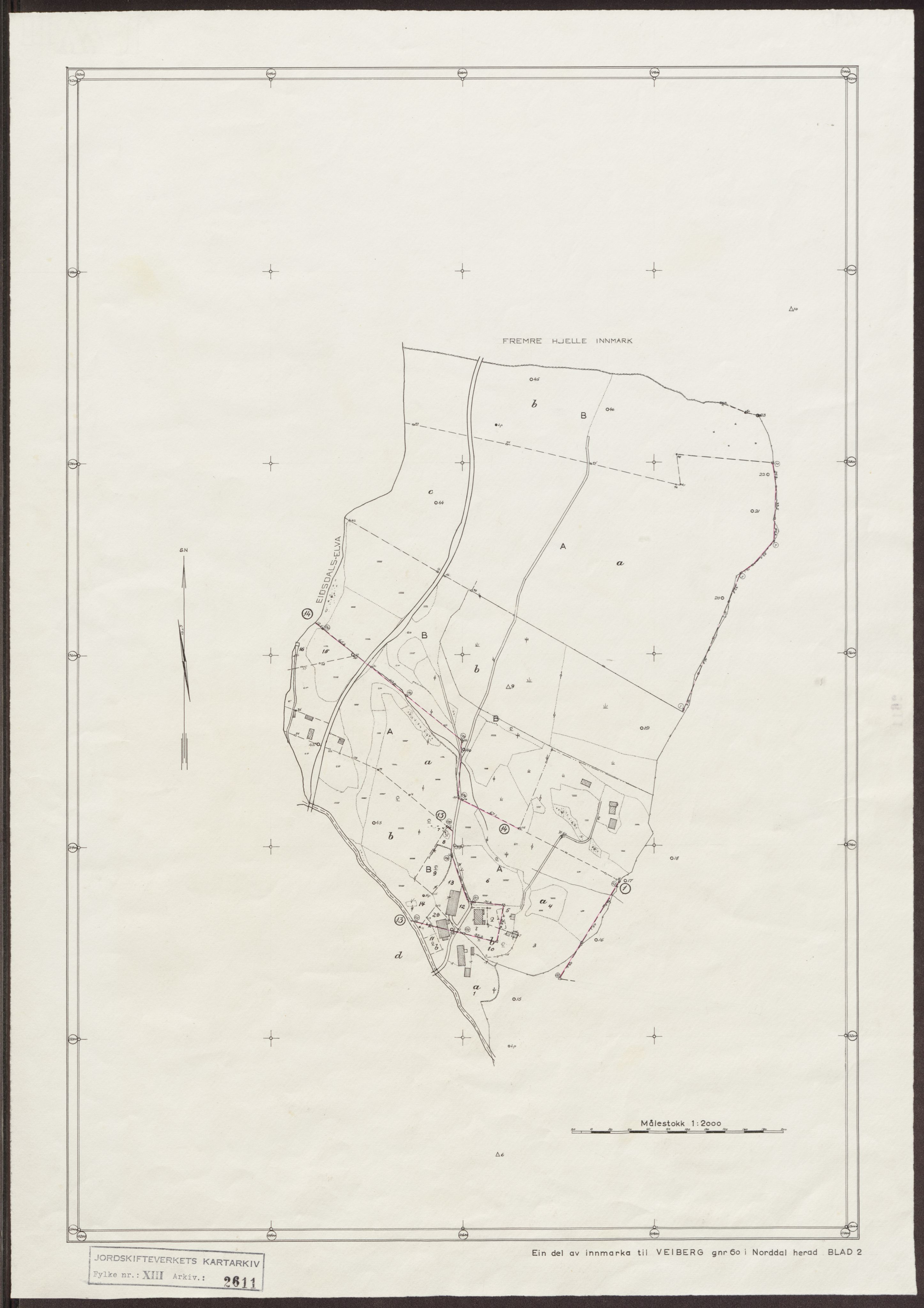 Jordskifteverkets kartarkiv, RA/S-3929/T, 1859-1988, p. 3279