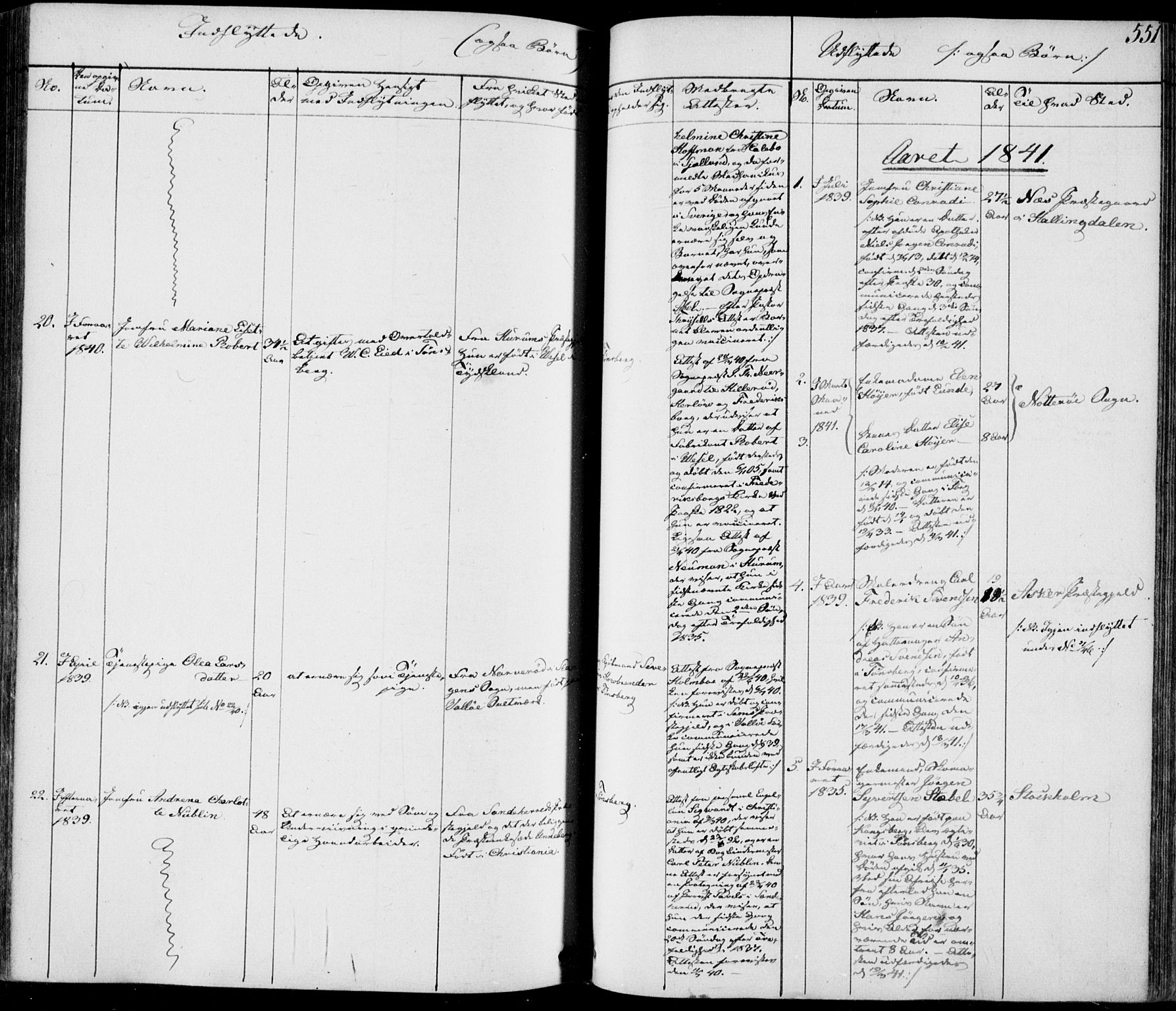 Tønsberg kirkebøker, AV/SAKO-A-330/F/Fa/L0006: Parish register (official) no. I 6, 1836-1844, p. 551