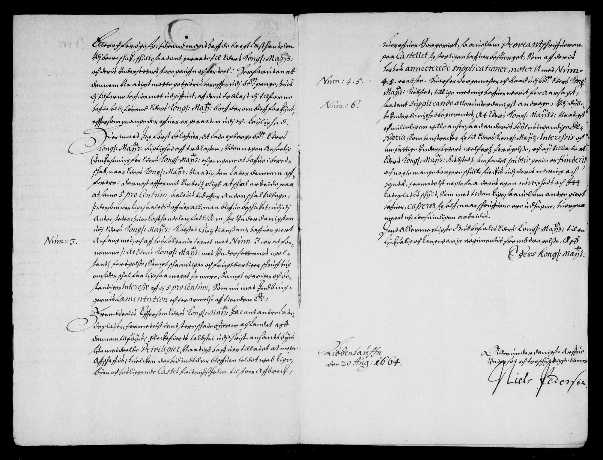 Danske Kanselli, Skapsaker, RA/EA-4061/F/L0032: Skap 9, pakke 166-172, 1665-1720, p. 417