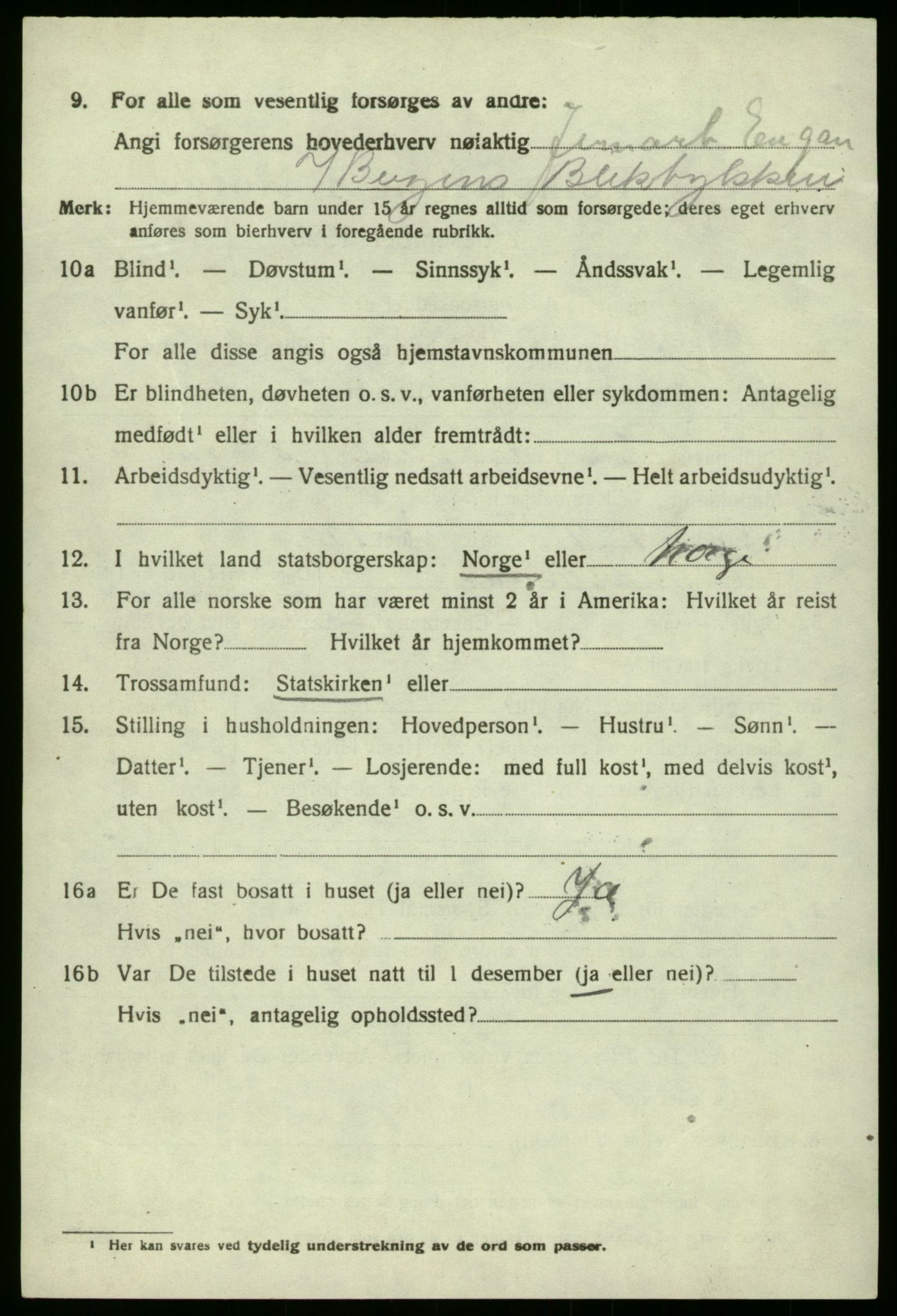 SAB, 1920 census for Laksevåg, 1920, p. 2451