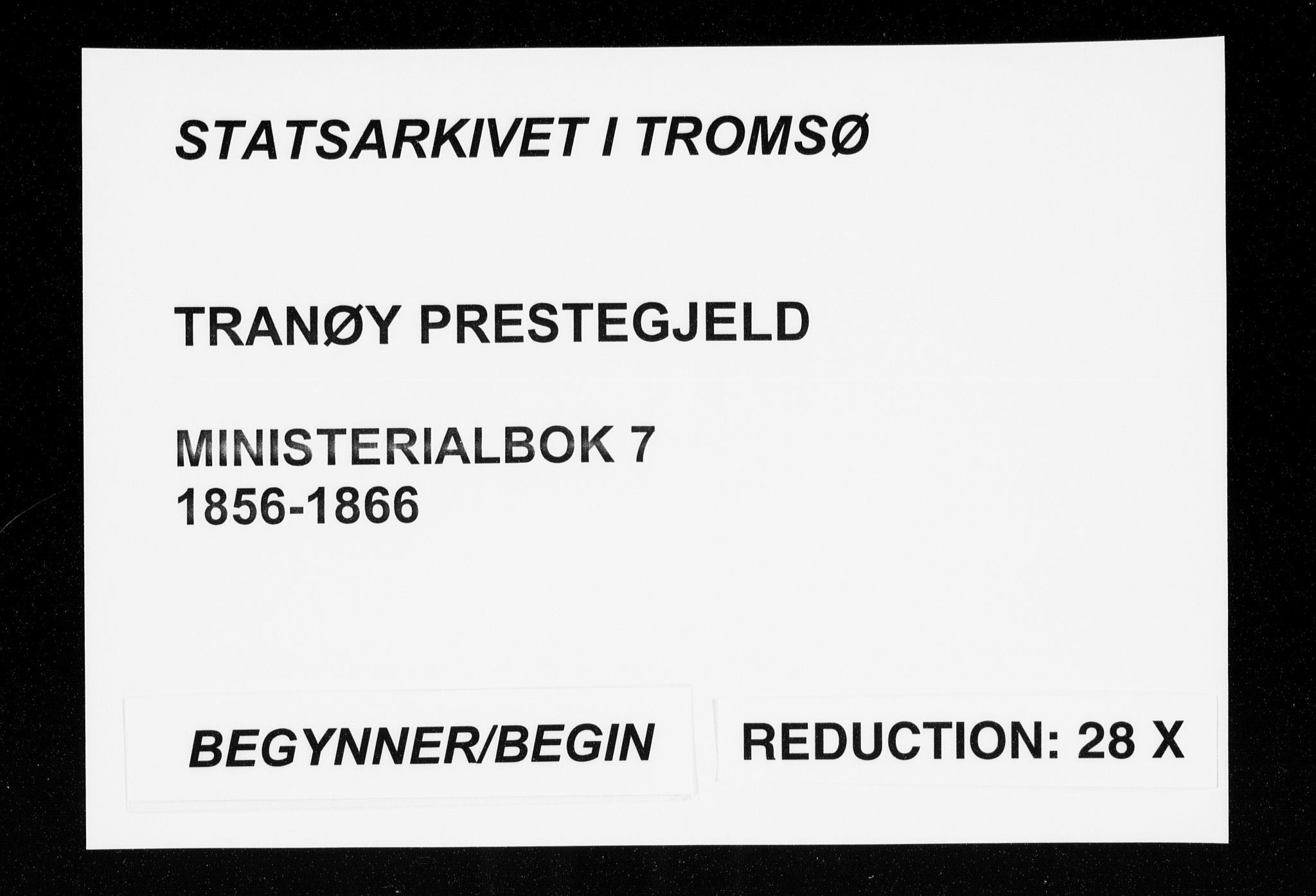 Tranøy sokneprestkontor, SATØ/S-1313/I/Ia/Iaa/L0007kirke: Parish register (official) no. 7, 1856-1866