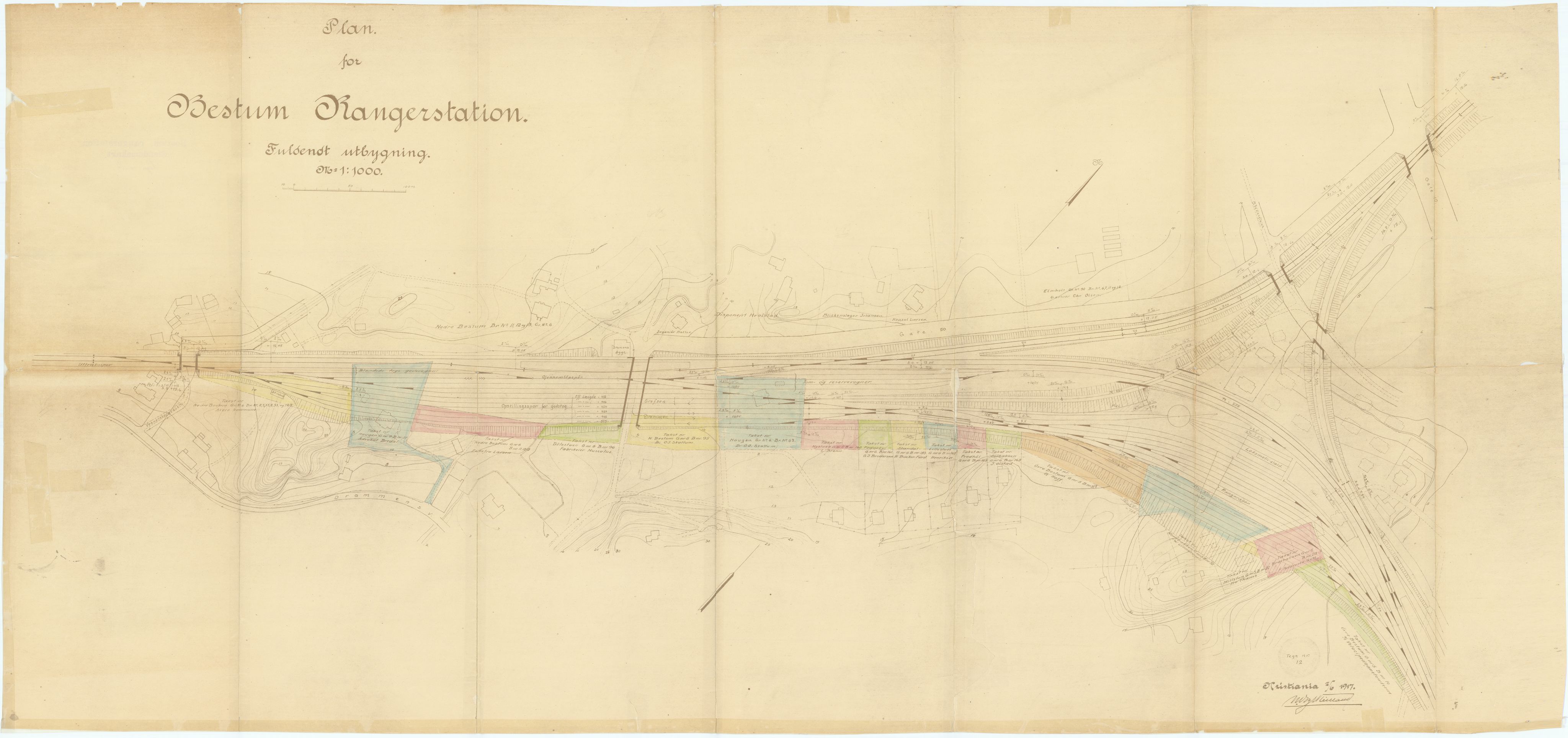 Norges statsbaner, Hovedadministrasjonen, Plankontoret for Oslo S, AV/RA-S-5410/D/L0168: Driftsbanegården. Øvrige driftsbanegårder, 1917-1978, p. 2