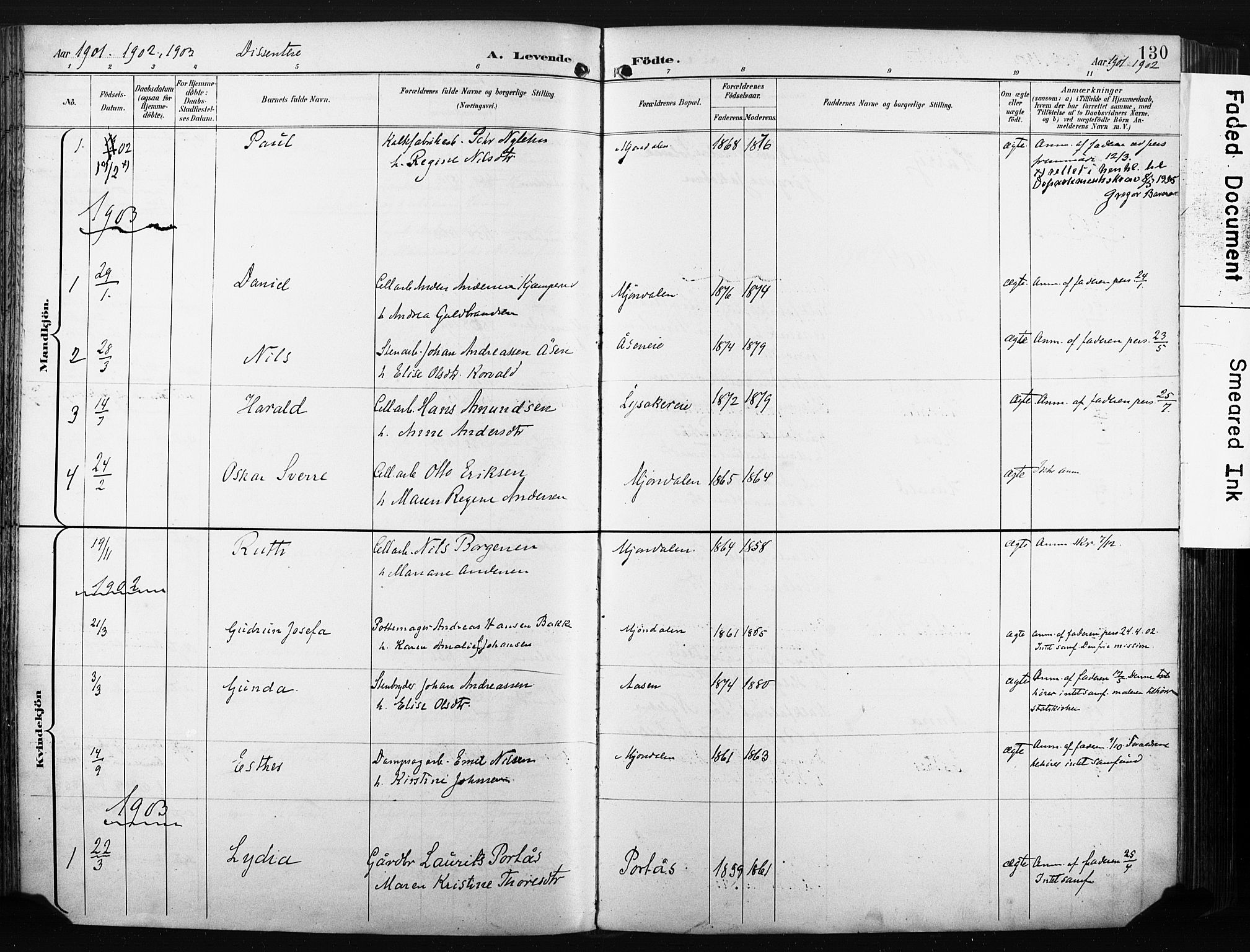 Nedre Eiker kirkebøker, SAKO/A-612/F/Fa/L0005: Parish register (official) no. 5, 1898-1905, p. 130