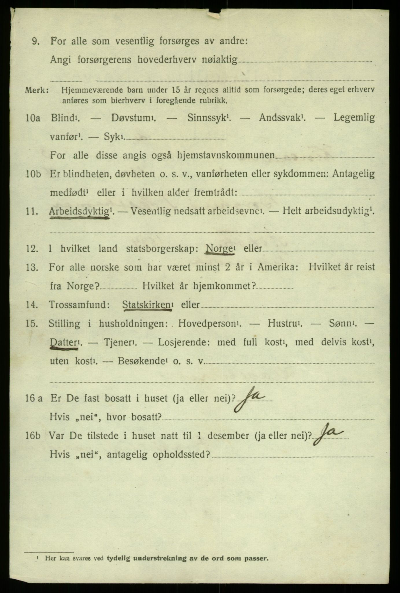 SAB, 1920 census for Kinsarvik, 1920, p. 1793