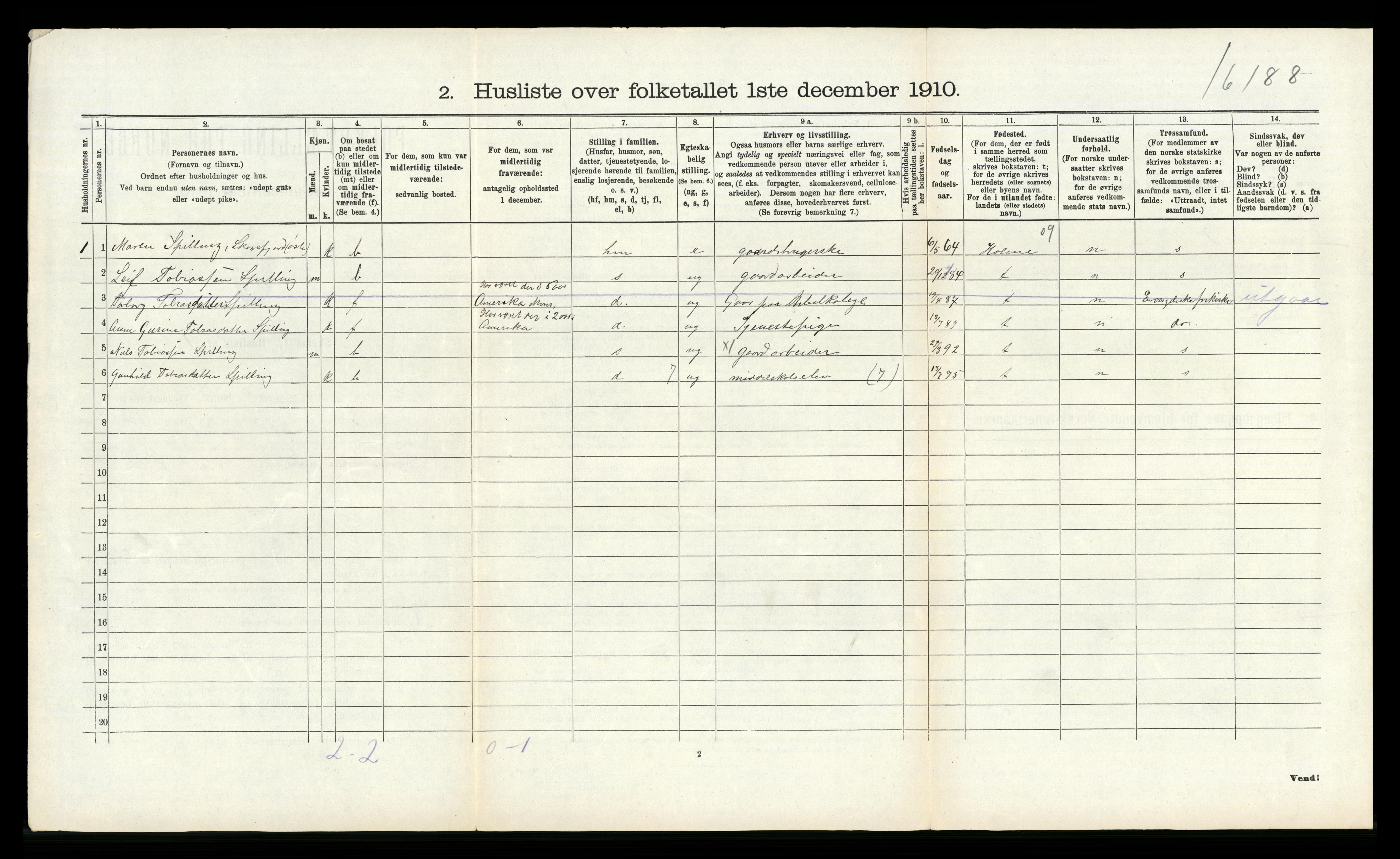 RA, 1910 census for Halse og Harkmark, 1910, p. 443