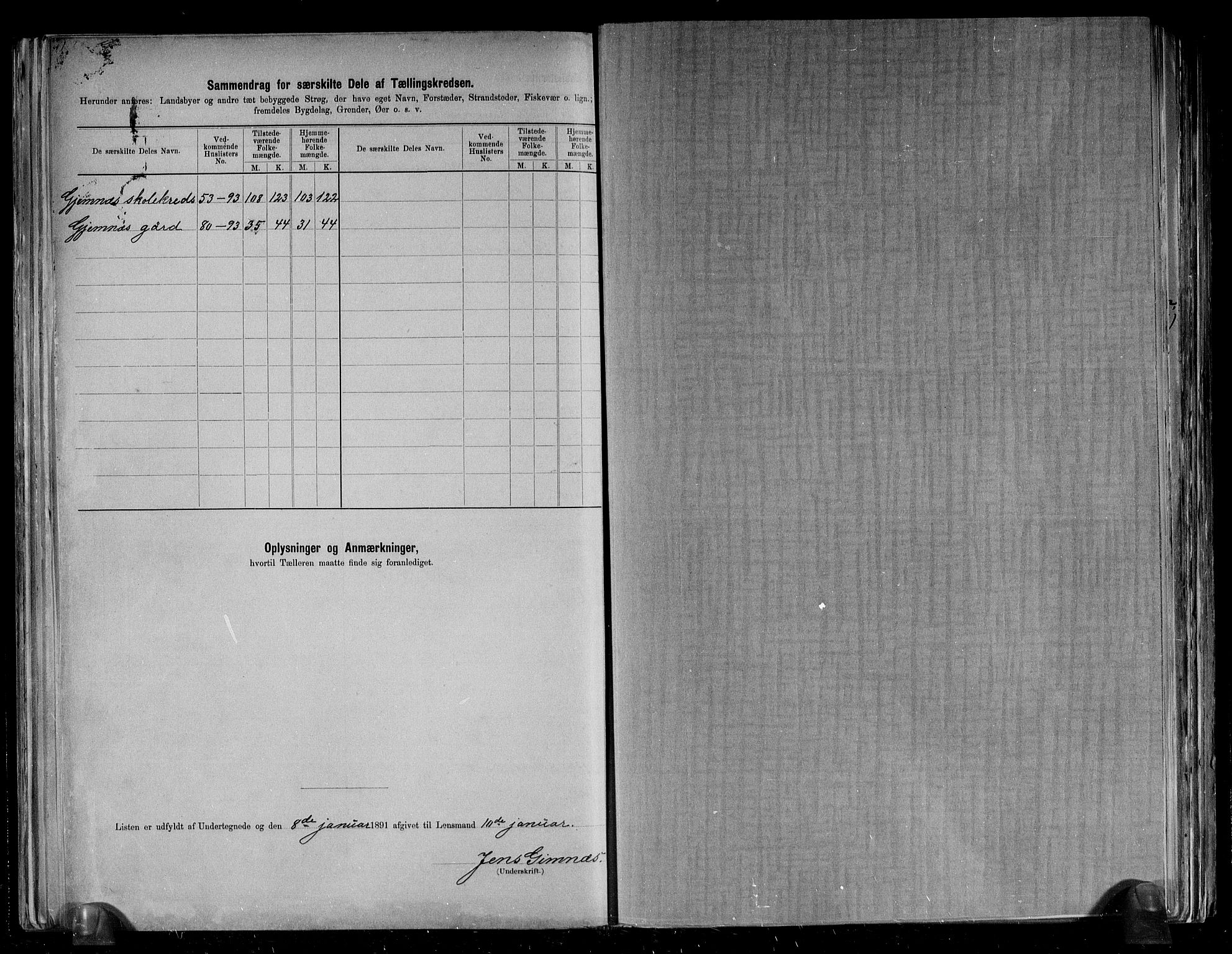 RA, 1891 census for 1558 Øre, 1891, p. 16