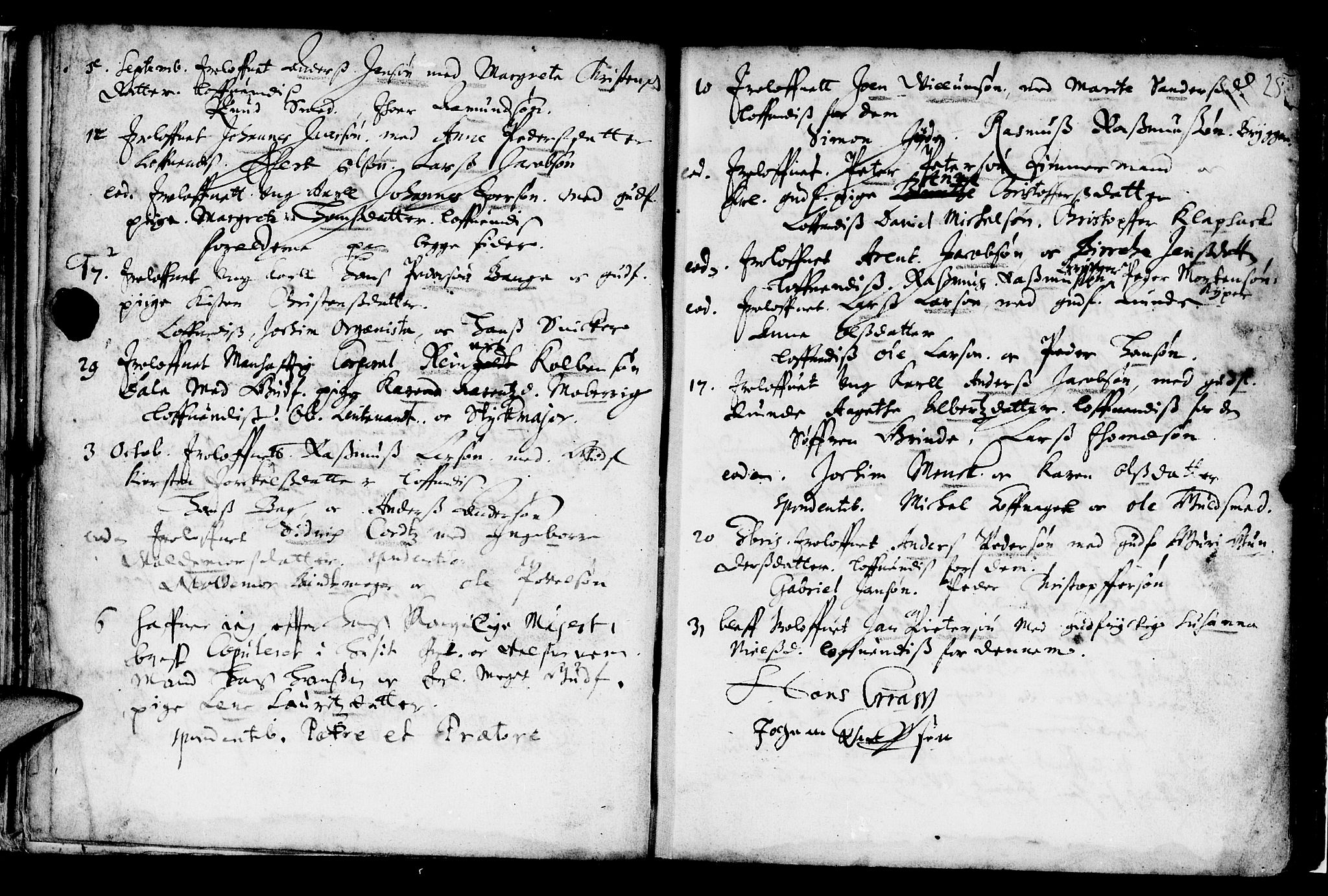 Domkirken sokneprestembete, AV/SAB-A-74801/H/Haa/L0006: Parish register (official) no. A 6, 1663-1683, p. 25