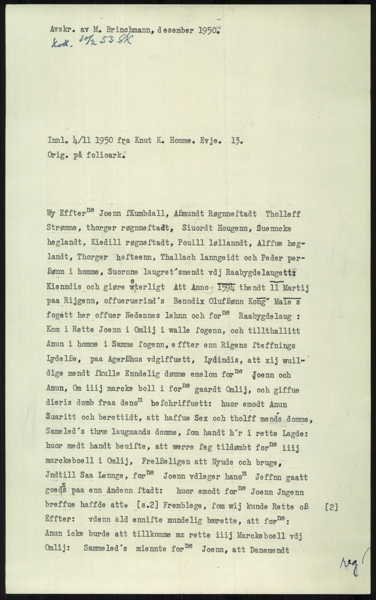 Samlinger til kildeutgivelse, Diplomavskriftsamlingen, AV/RA-EA-4053/H/Ha, p. 2829