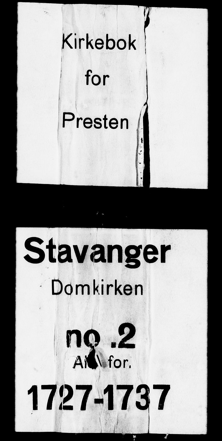 Domkirken sokneprestkontor, SAST/A-101812/001/30/30BA/L0002: Parish register (official) no. A 2 /2, 1727-1737