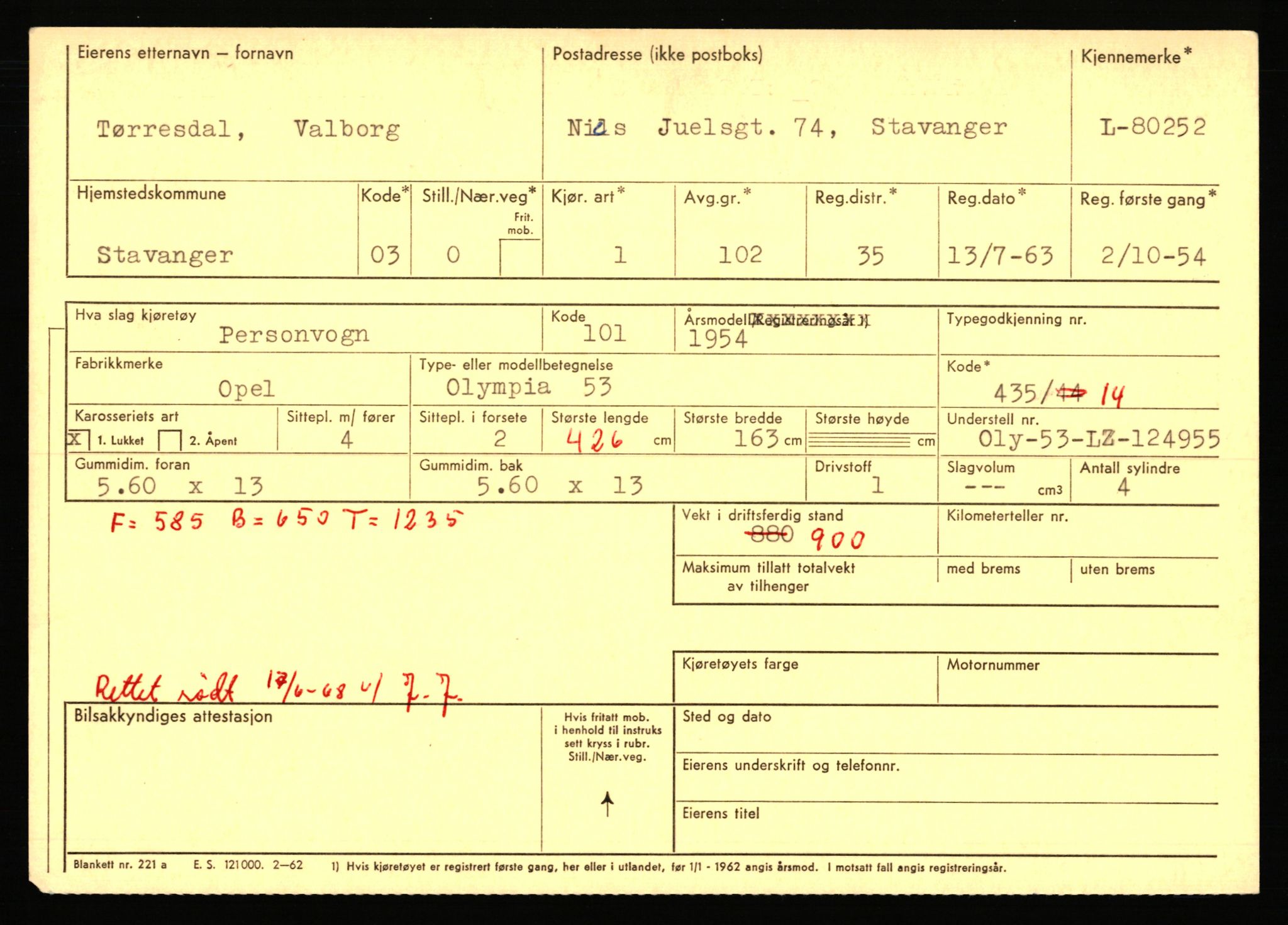 Stavanger trafikkstasjon, AV/SAST-A-101942/0/F/L0070: L-78800 - L-80499, 1930-1971, p. 2142