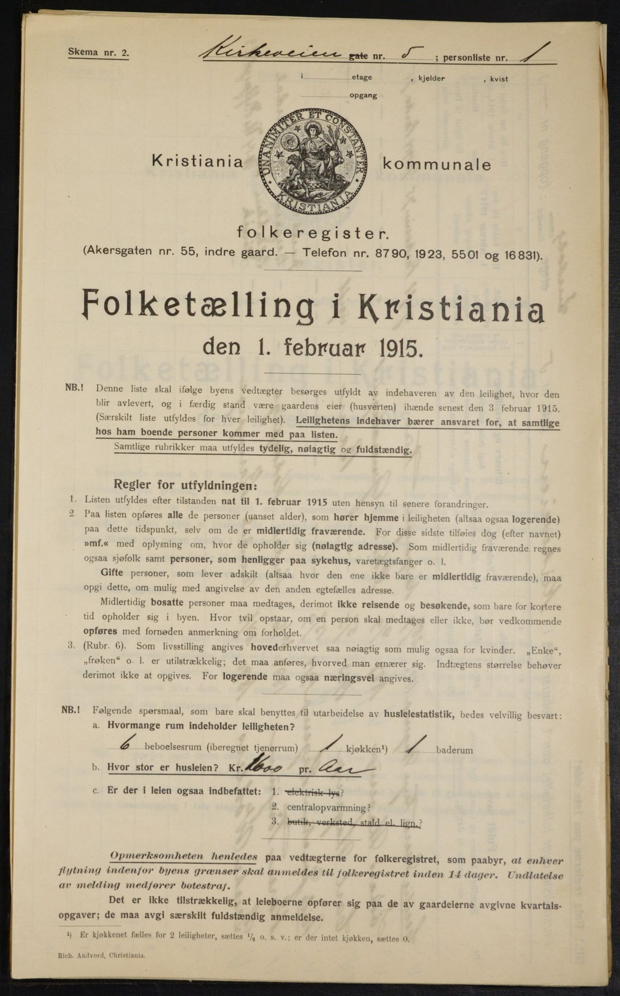 OBA, Municipal Census 1915 for Kristiania, 1915, p. 50427