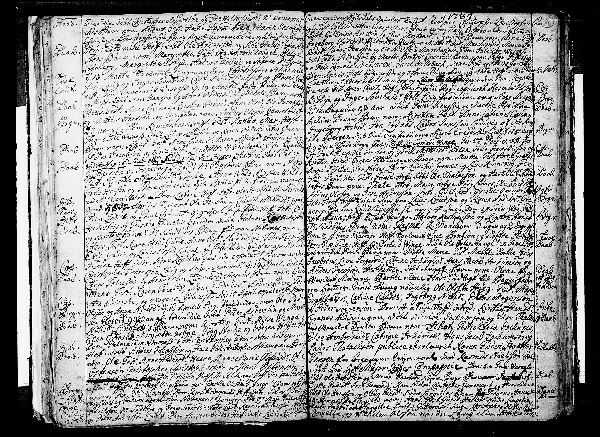 Hof kirkebøker, AV/SAKO-A-64/F/Fa/L0001: Parish register (official) no. I 1, 1704-1745, p. 36