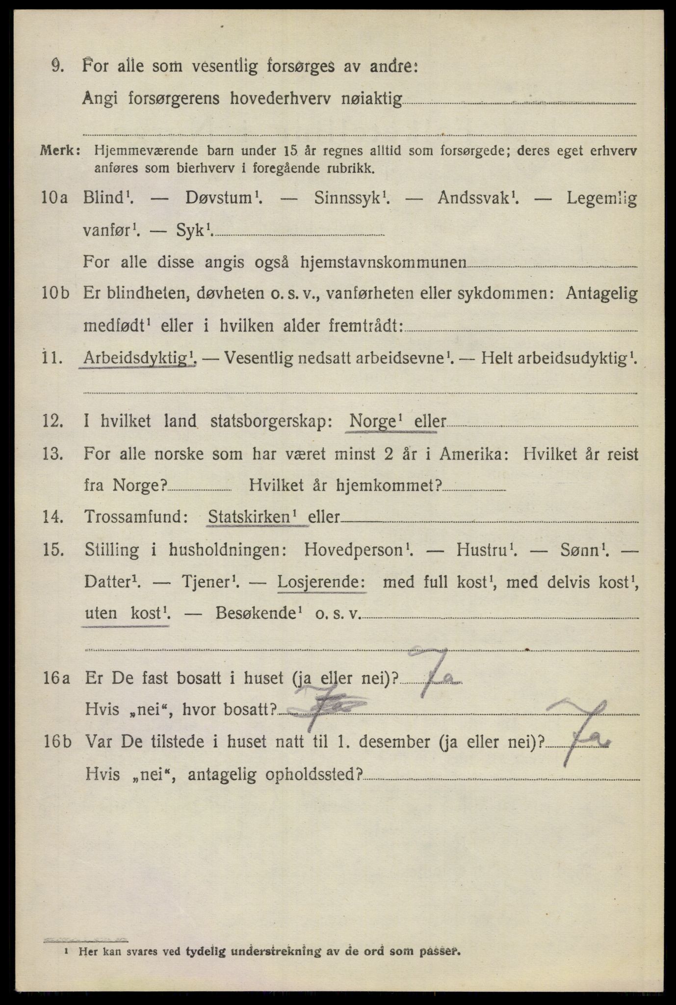 SAO, 1920 census for Lillestrøm, 1920, p. 11319