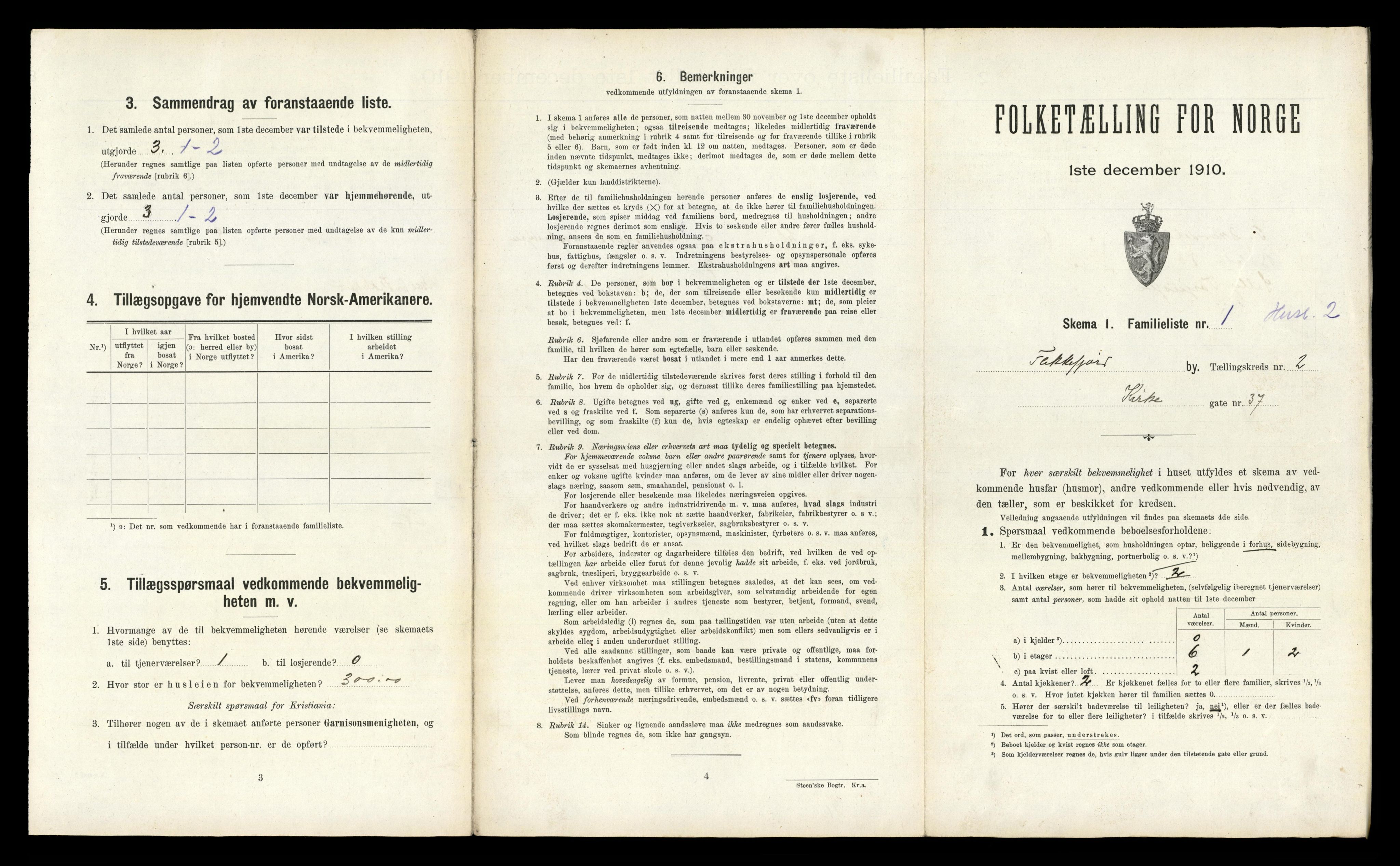 RA, 1910 census for Flekkefjord, 1910, p. 208