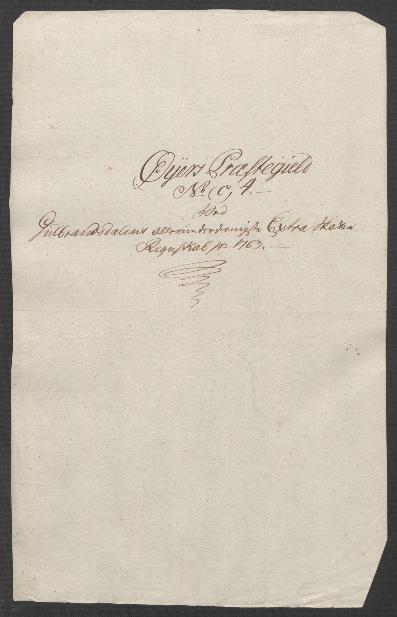 Rentekammeret inntil 1814, Reviderte regnskaper, Fogderegnskap, RA/EA-4092/R17/L1266: Ekstraskatten Gudbrandsdal, 1762-1766, p. 154