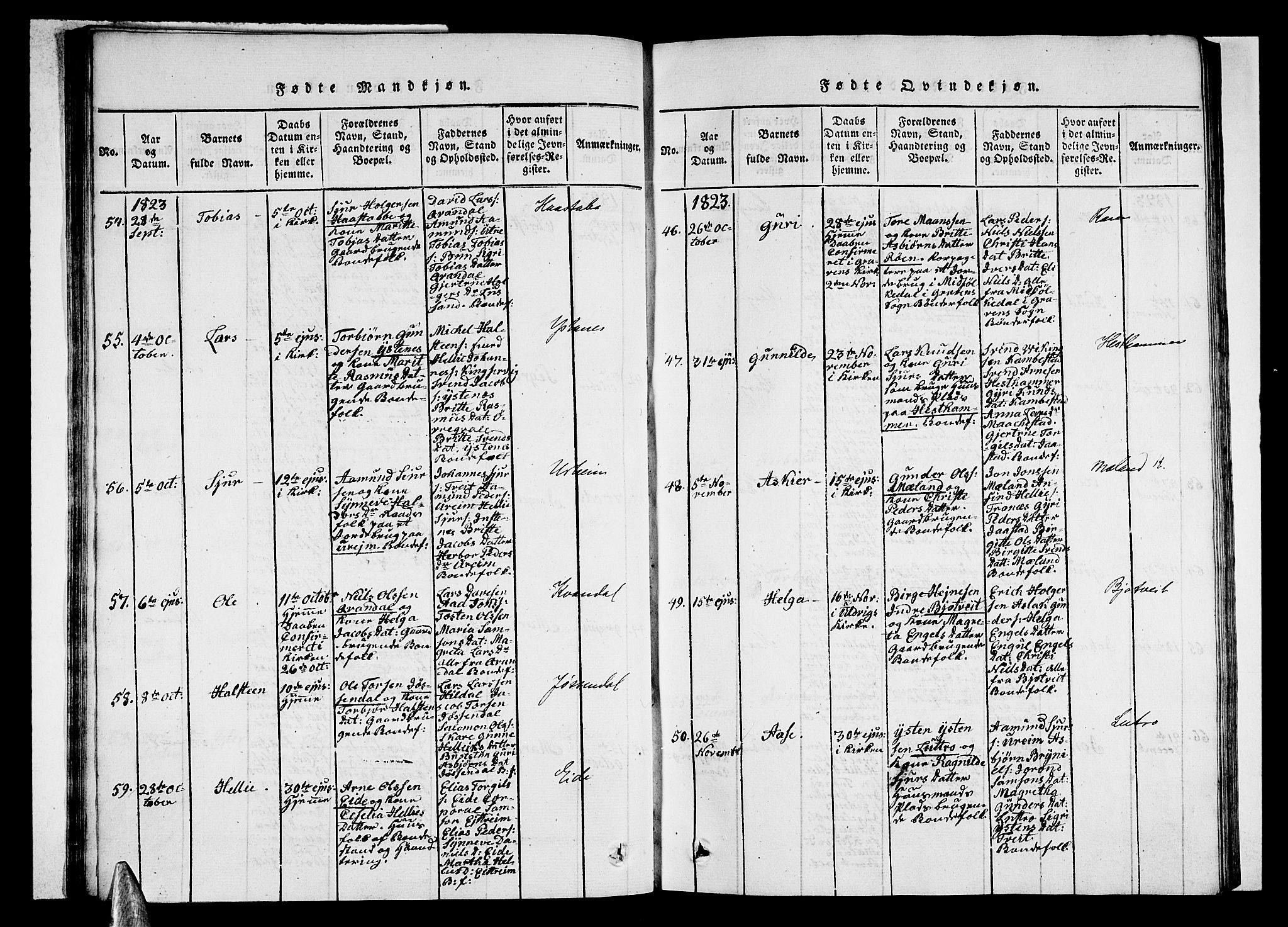 Ullensvang sokneprestembete, AV/SAB-A-78701/H/Haa: Parish register (official) no. A 9, 1819-1826