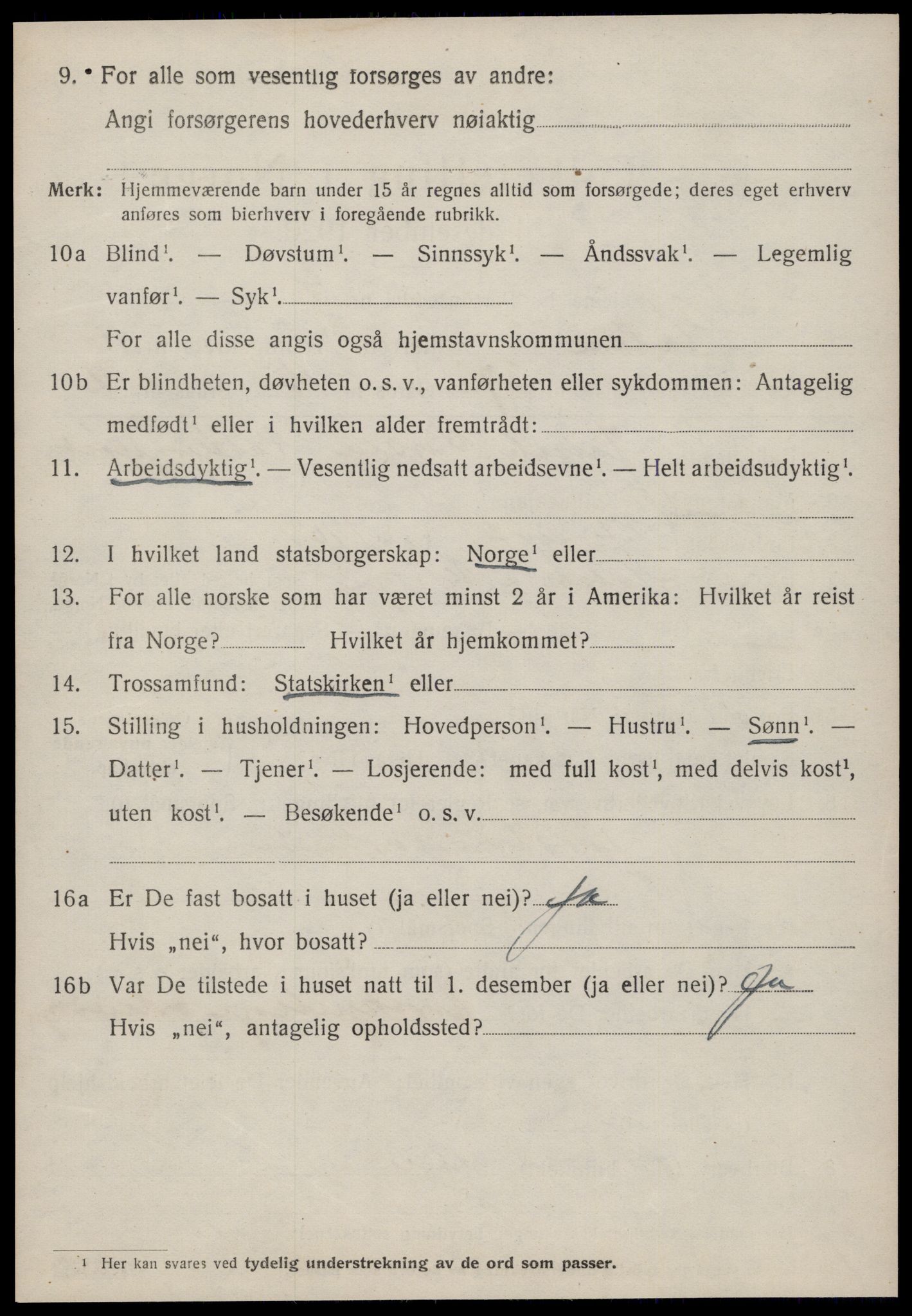 SAT, 1920 census for Halsa, 1920, p. 2544