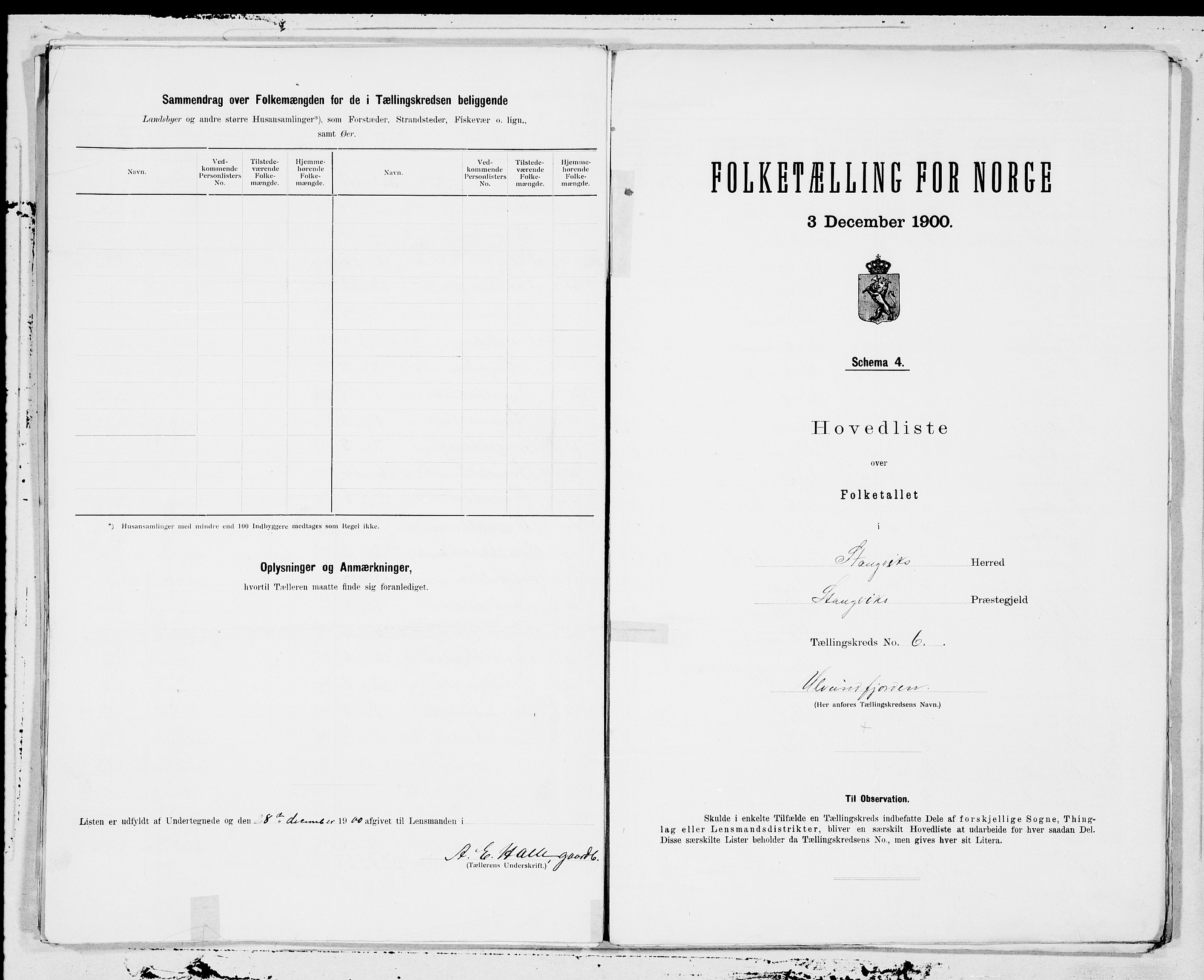 SAT, 1900 census for Stangvik, 1900, p. 14