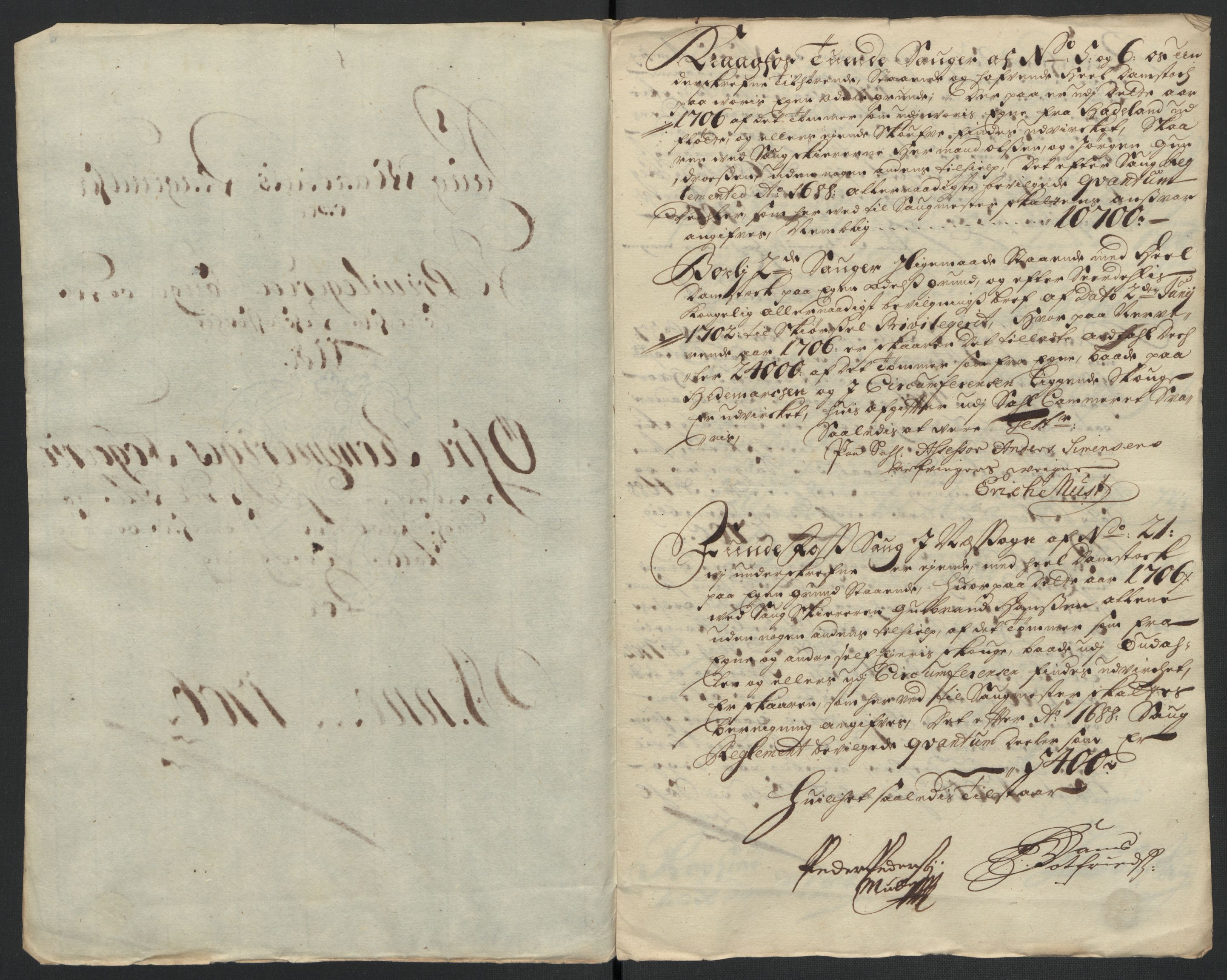 Rentekammeret inntil 1814, Reviderte regnskaper, Fogderegnskap, AV/RA-EA-4092/R12/L0718: Fogderegnskap Øvre Romerike, 1706-1707, p. 187