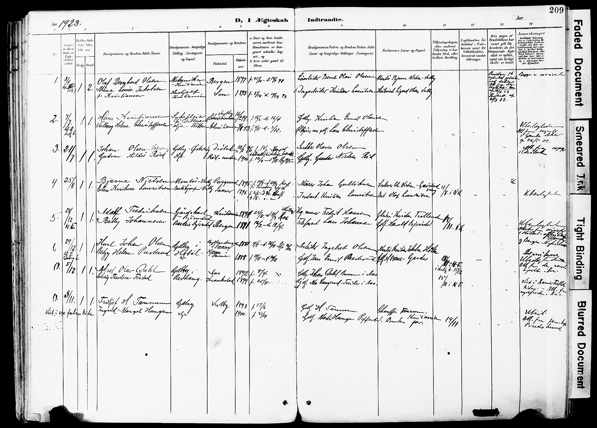 Vestby prestekontor Kirkebøker, SAO/A-10893/F/Fa/L0010: Parish register (official) no. I 10, 1900-1926, p. 209