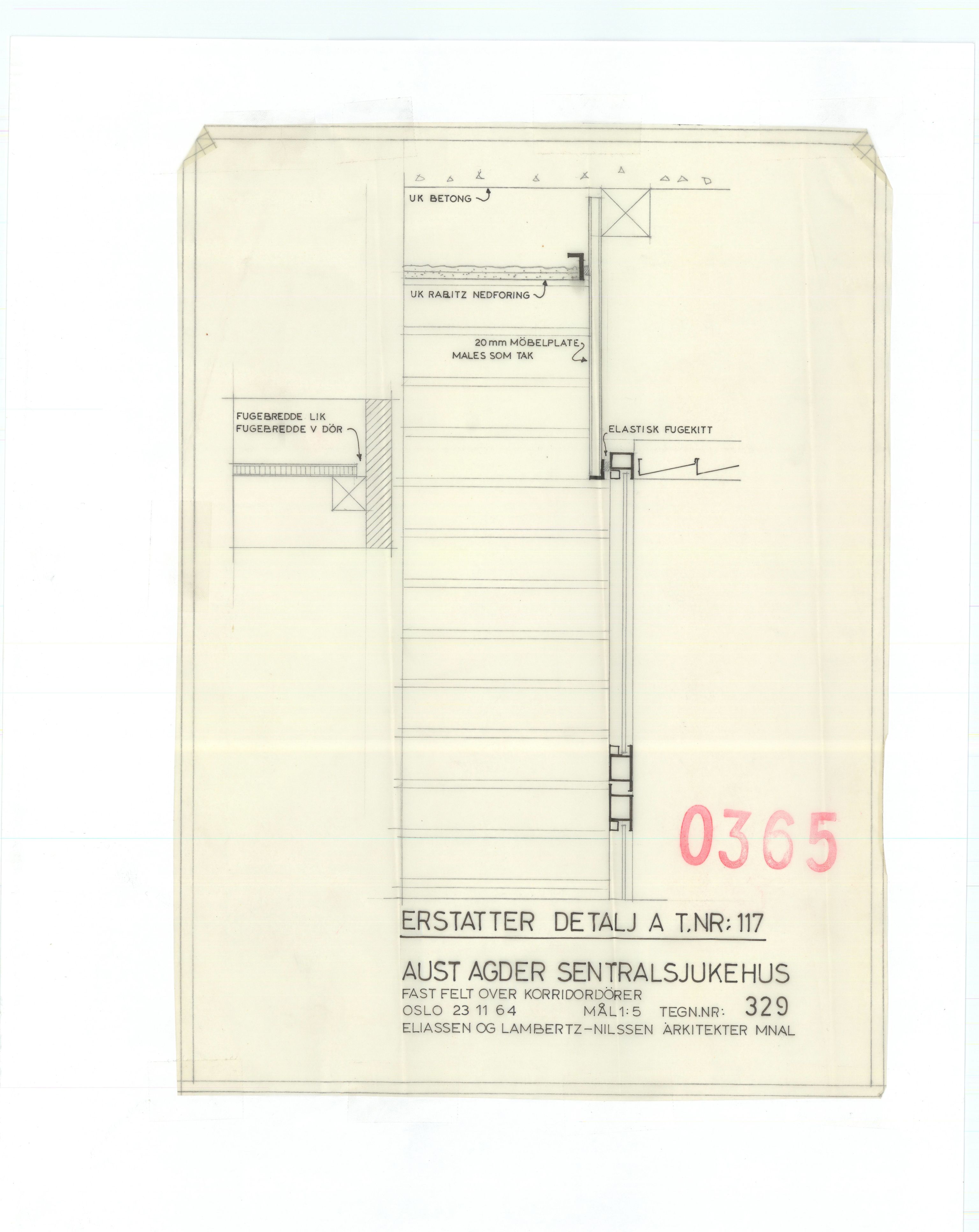 Eliassen og Lambertz-Nilssen Arkitekter, AAKS/PA-2983/T/T01/L0005: Tegningskogger 0365, 1960-1966, p. 19