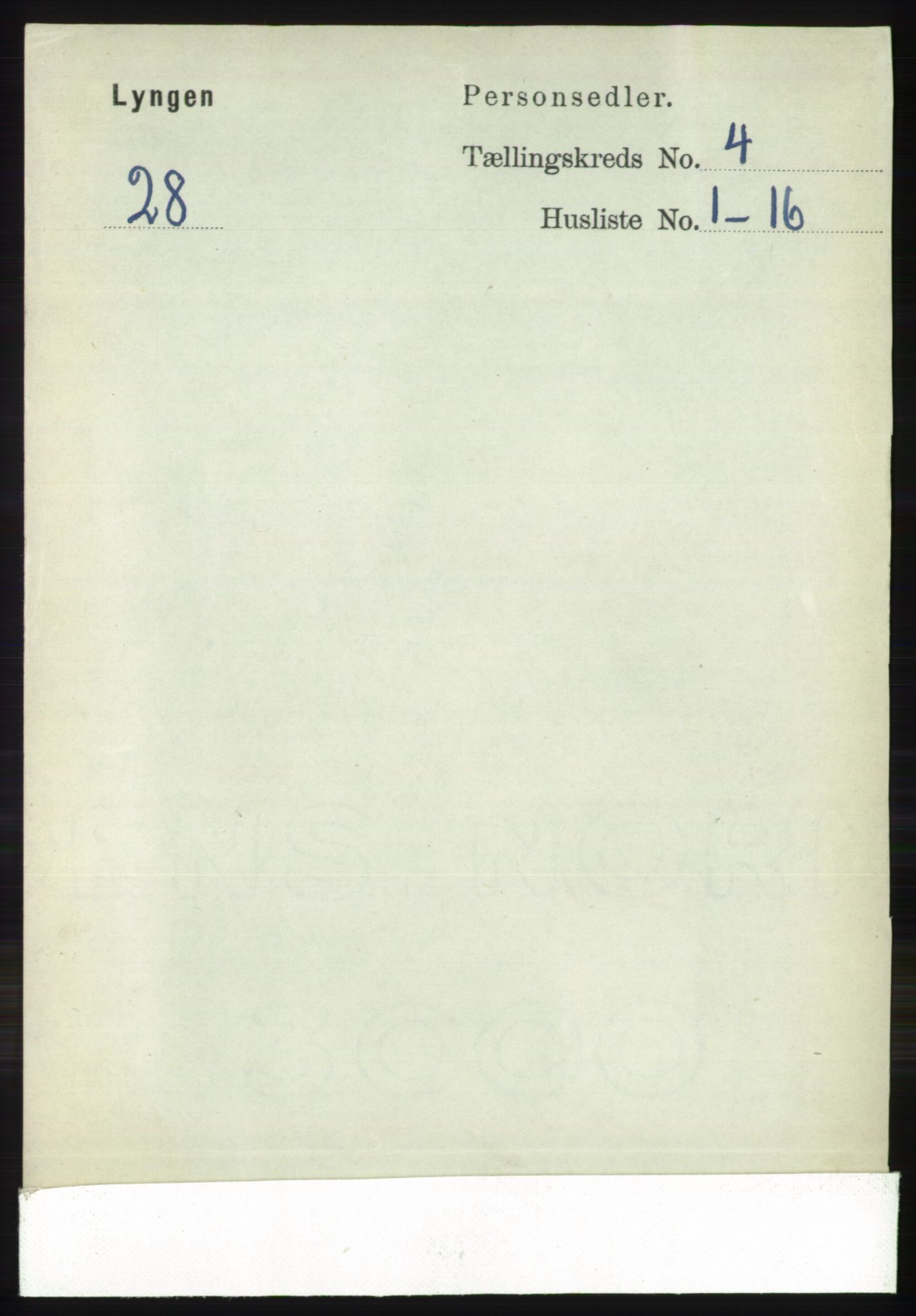 RA, 1891 census for 1938 Lyngen, 1891, p. 3666