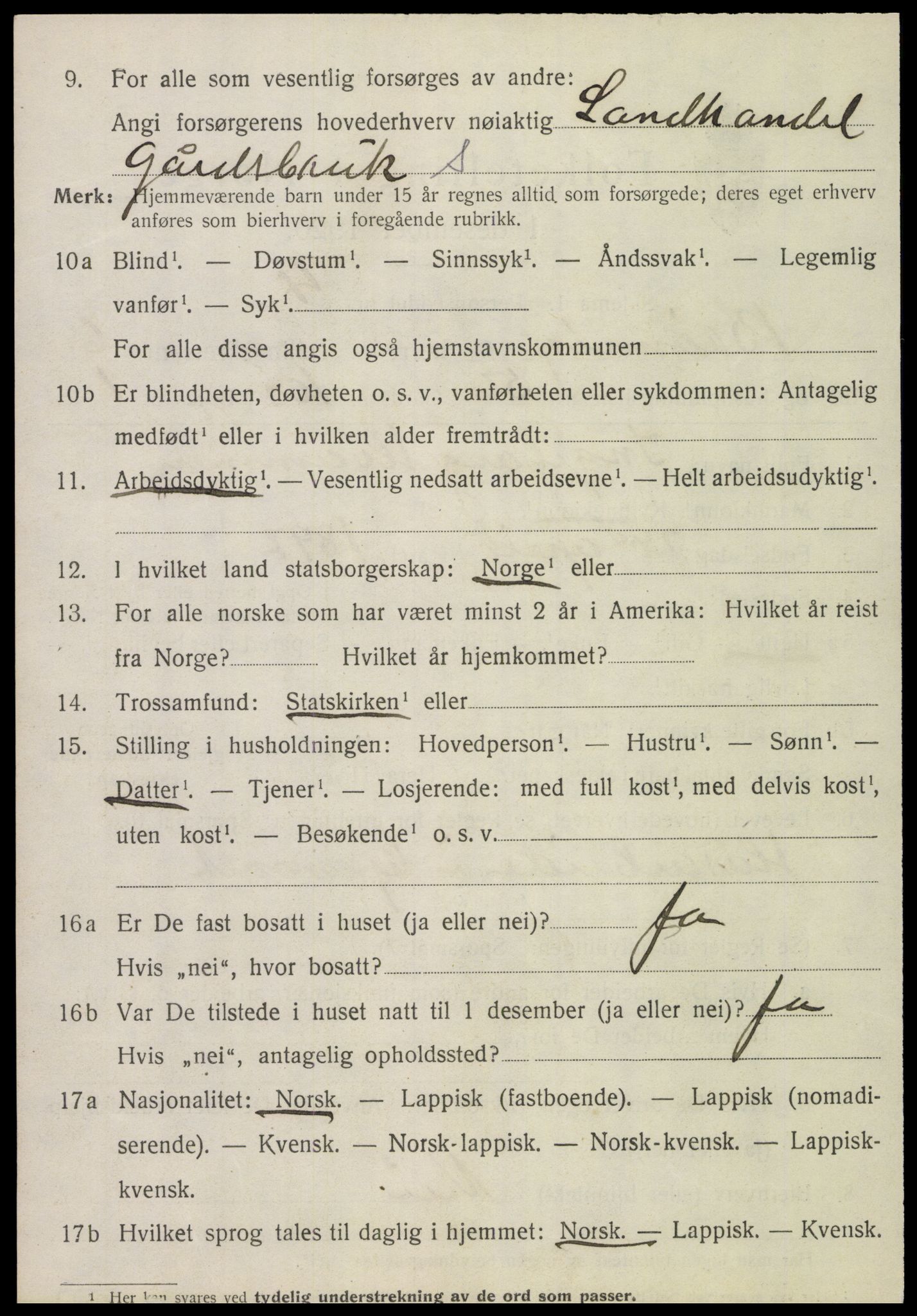 SAT, 1920 census for Brønnøy, 1920, p. 5037