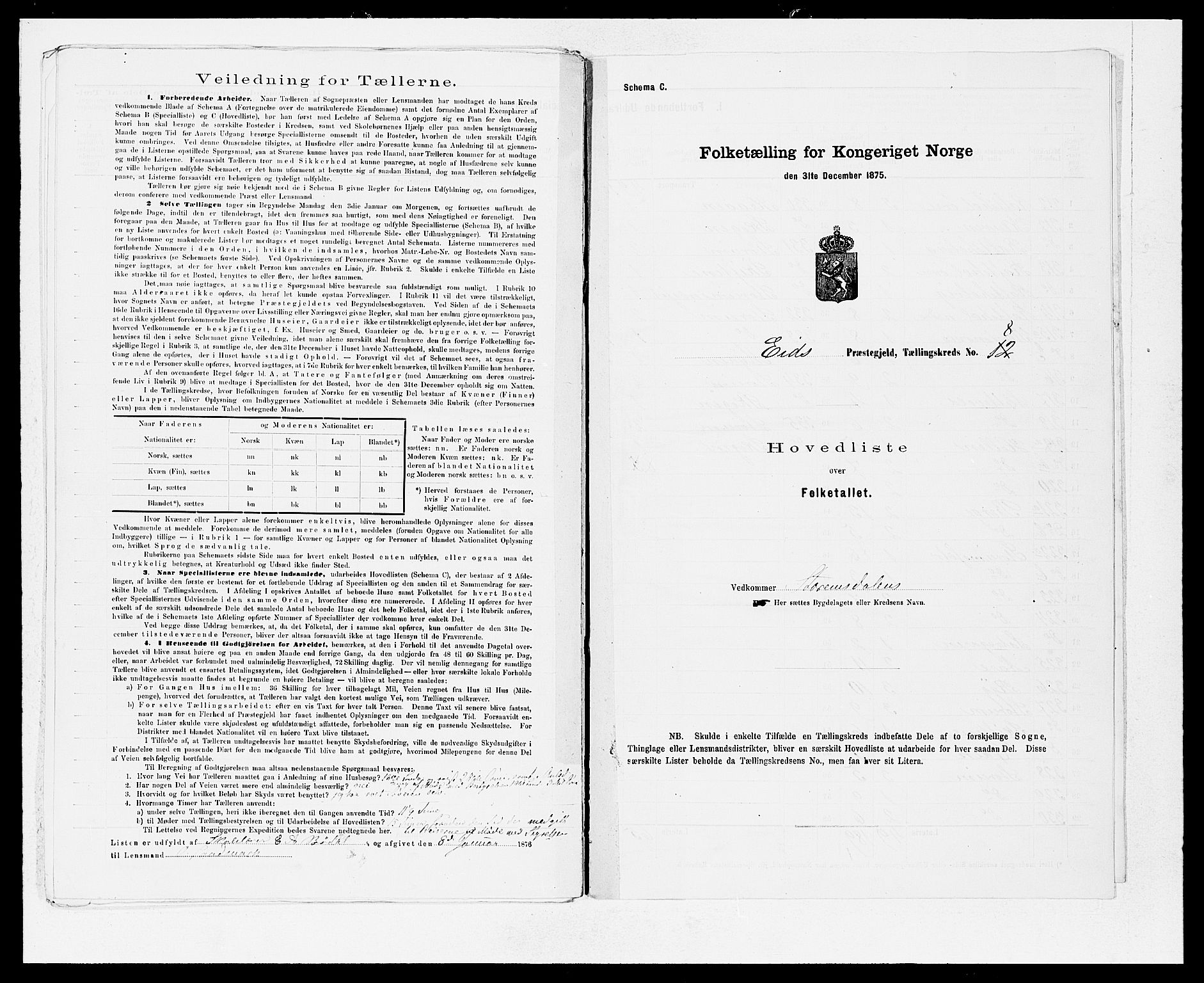 SAB, 1875 Census for 1443P Eid, 1875, p. 18