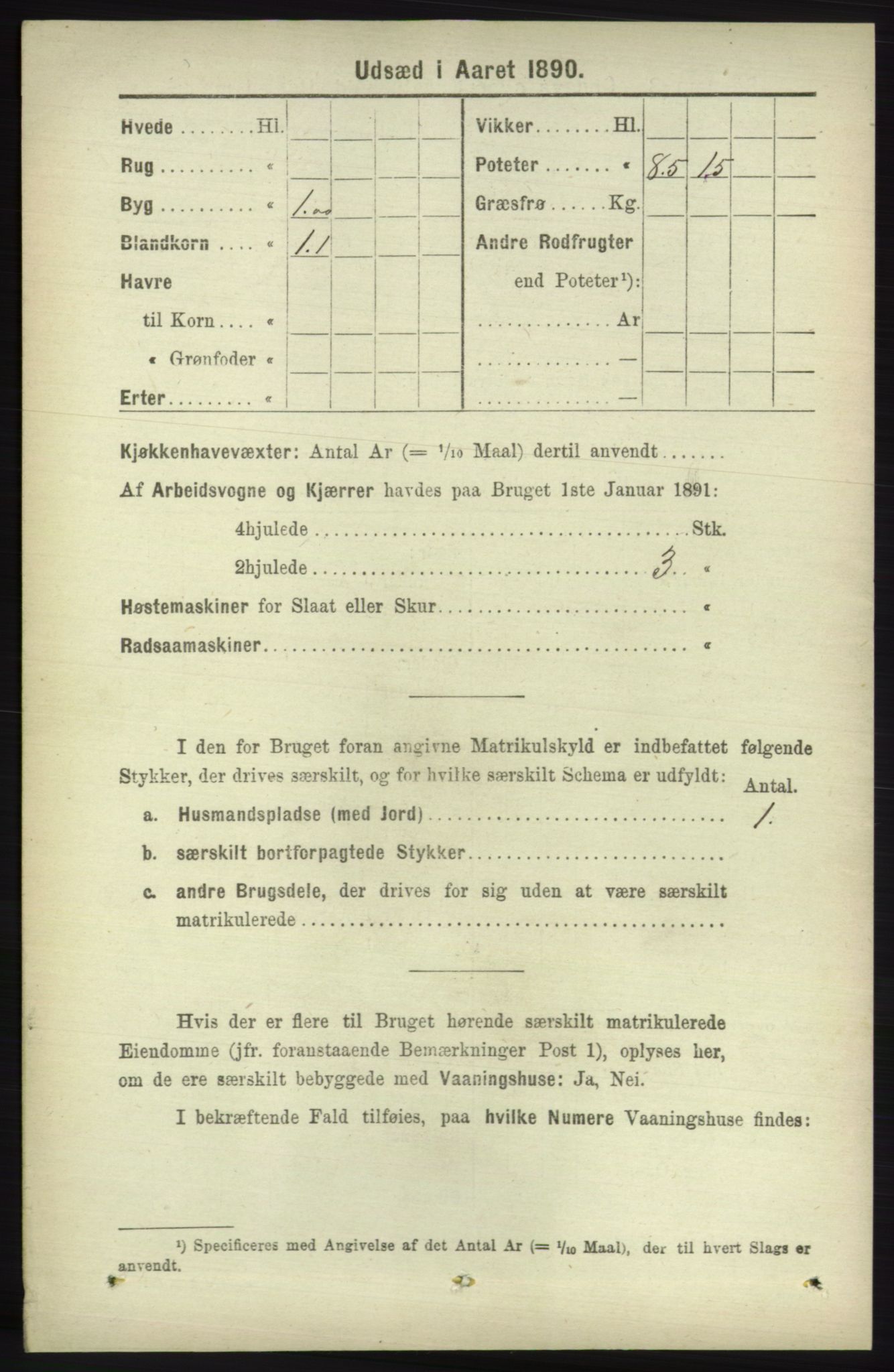 RA, 1891 census for 1230 Ullensvang, 1891, p. 6812