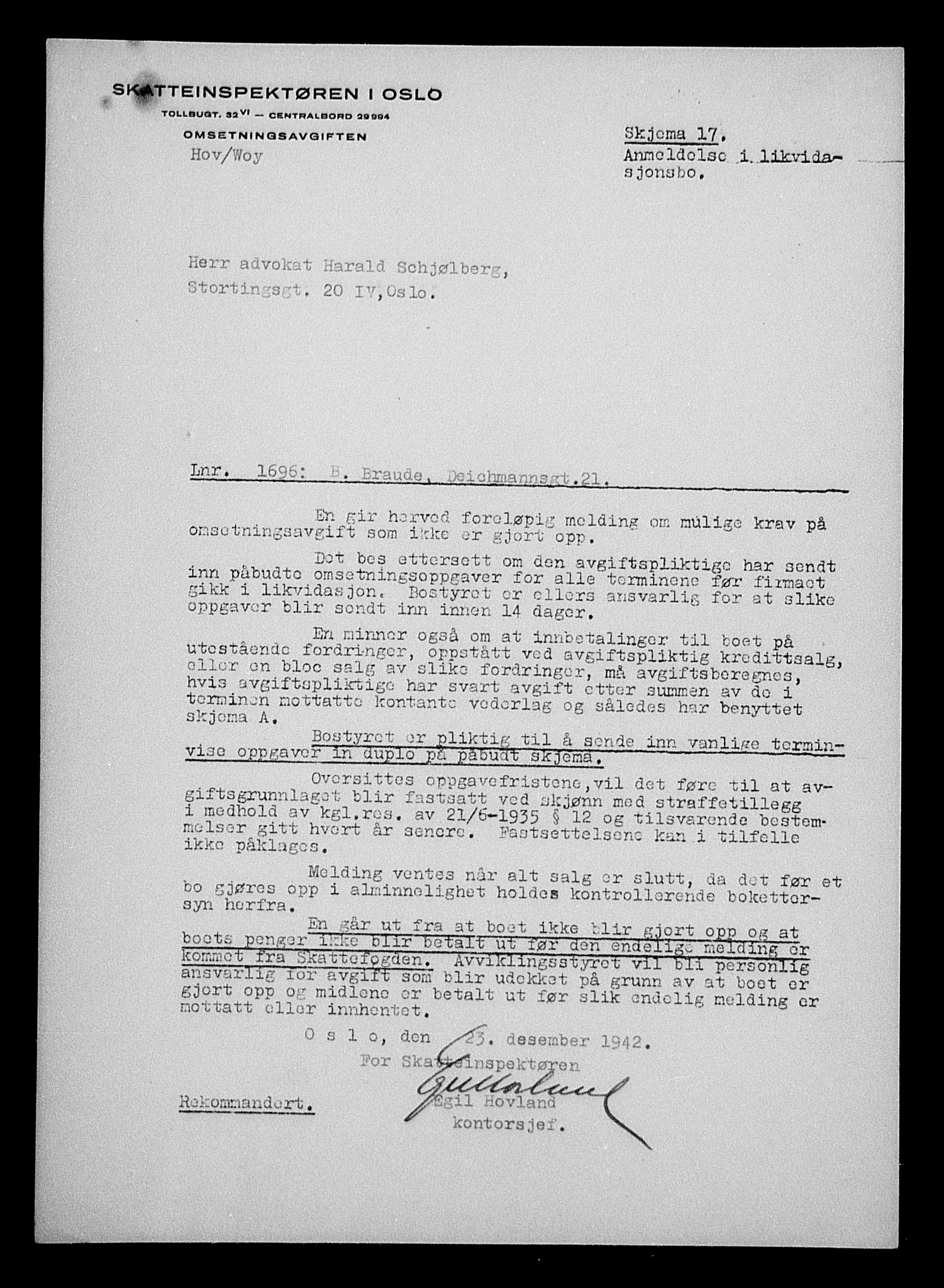 Justisdepartementet, Tilbakeføringskontoret for inndratte formuer, AV/RA-S-1564/H/Hc/Hcc/L0927: --, 1945-1947, p. 519