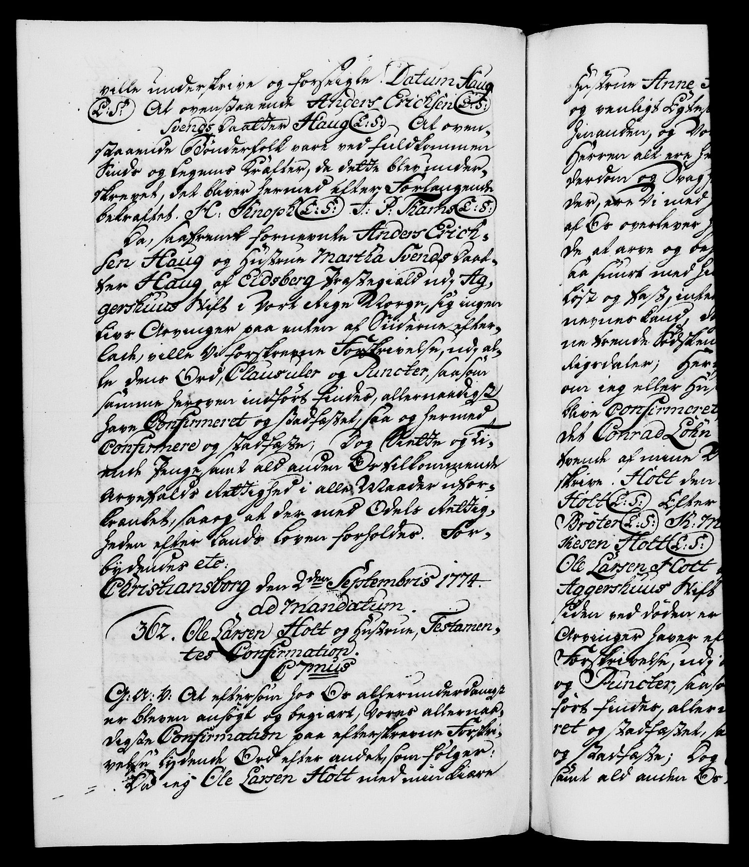 Danske Kanselli 1572-1799, AV/RA-EA-3023/F/Fc/Fca/Fcaa/L0046: Norske registre, 1773-1775, p. 544b