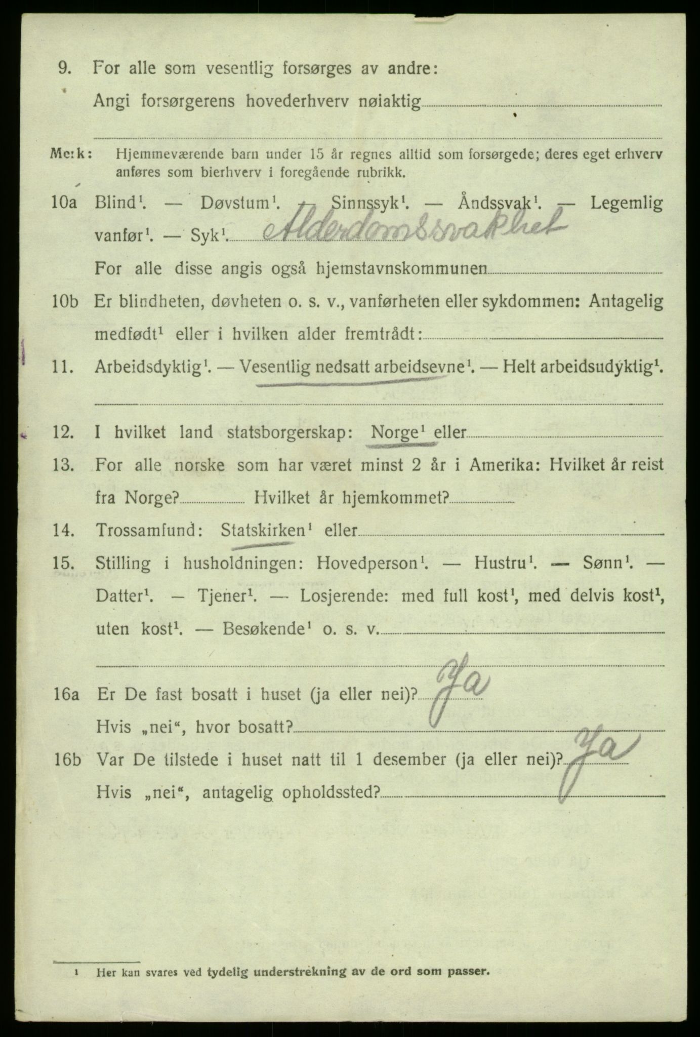 SAB, 1920 census for Bruvik, 1920, p. 4889