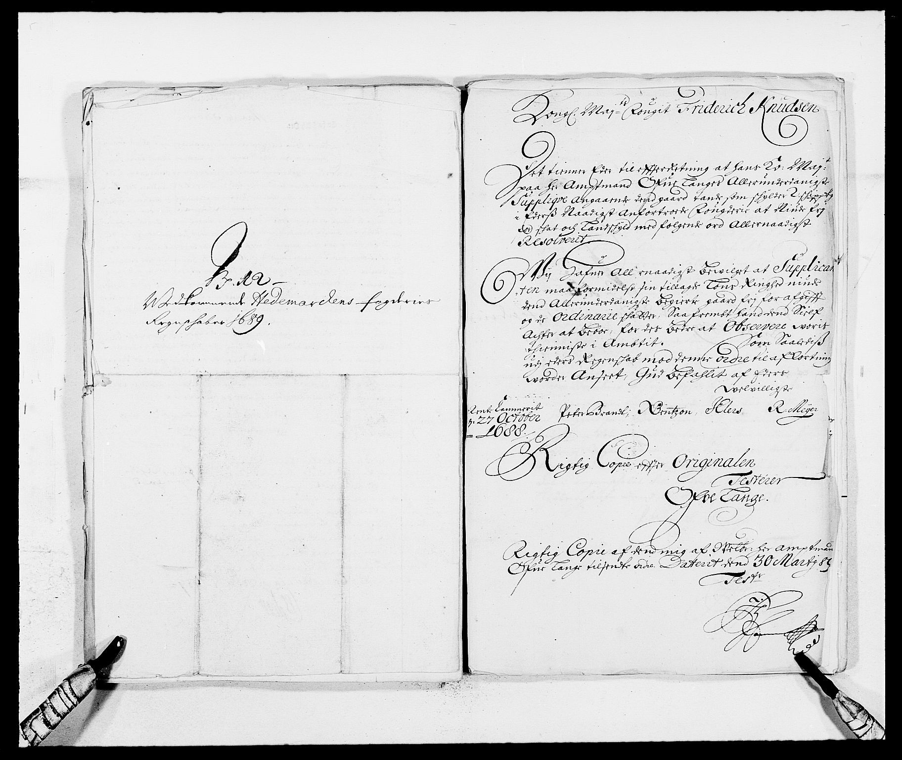 Rentekammeret inntil 1814, Reviderte regnskaper, Fogderegnskap, AV/RA-EA-4092/R16/L1031: Fogderegnskap Hedmark, 1689-1692, p. 216