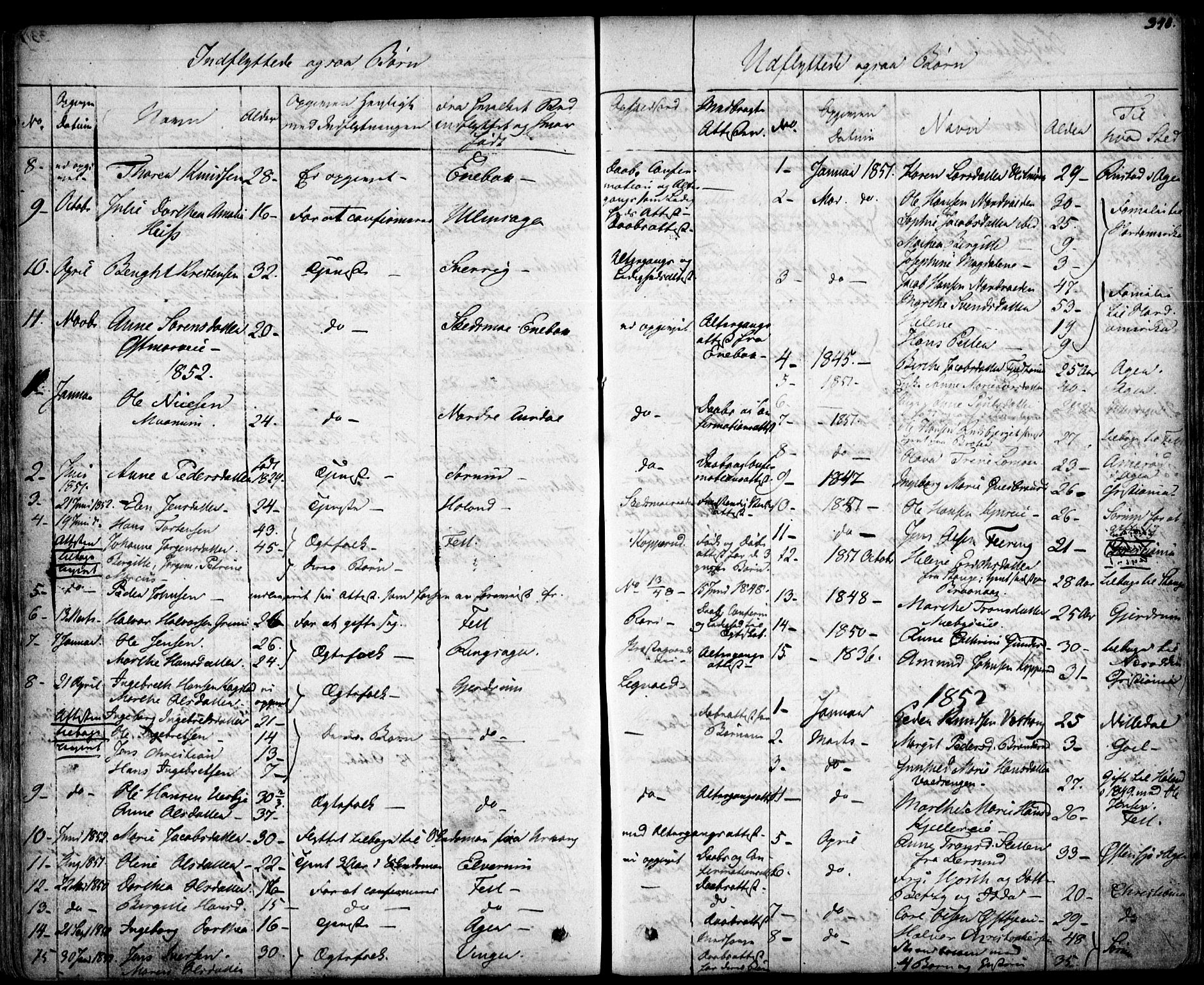 Skedsmo prestekontor Kirkebøker, SAO/A-10033a/F/Fa/L0009: Parish register (official) no. I 9, 1830-1853, p. 340