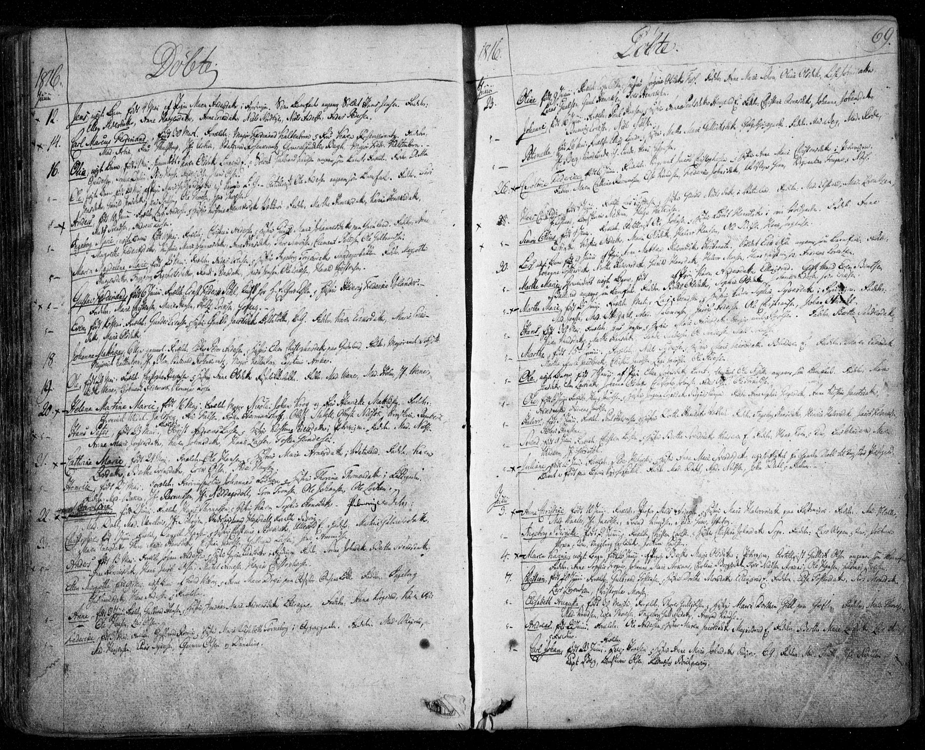 Aker prestekontor kirkebøker, SAO/A-10861/F/L0011: Parish register (official) no. 11, 1810-1819, p. 69