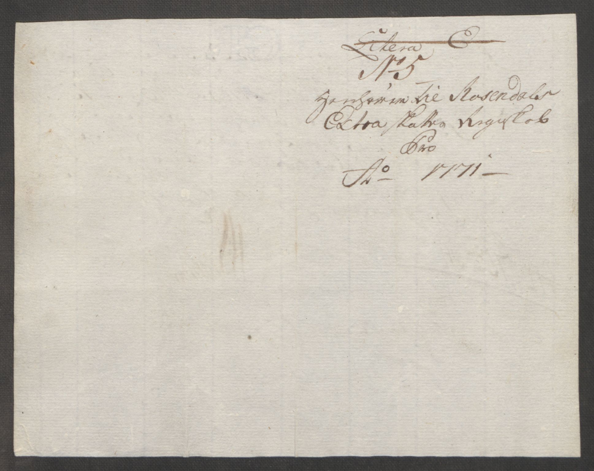 Rentekammeret inntil 1814, Reviderte regnskaper, Fogderegnskap, AV/RA-EA-4092/R49/L3157: Ekstraskatten Rosendal Baroni, 1762-1772, p. 342