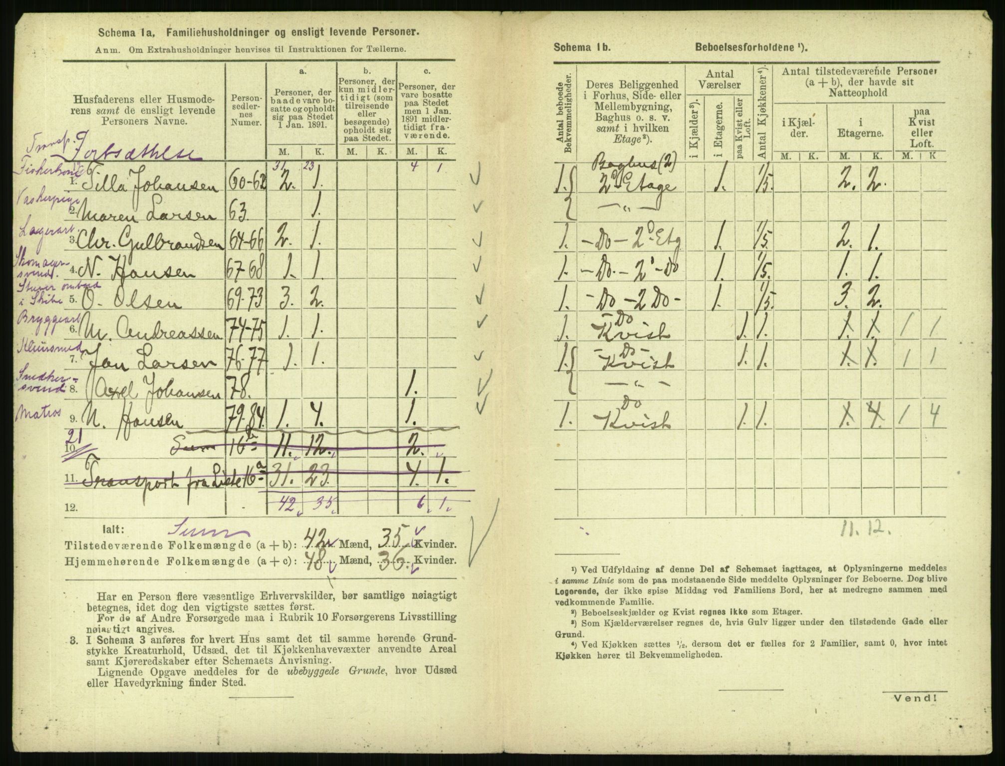 RA, 1891 census for 0301 Kristiania, 1891, p. 1214