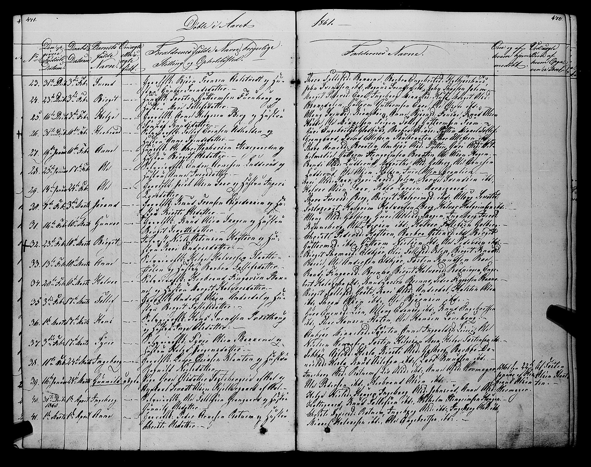 Gol kirkebøker, AV/SAKO-A-226/F/Fa/L0002: Parish register (official) no. I 2, 1837-1863, p. 471-472